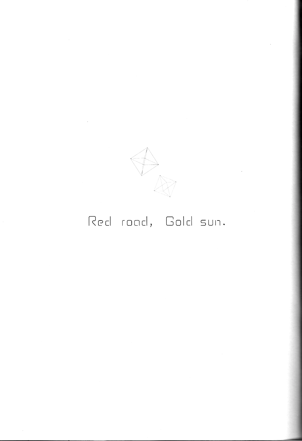 (SPARK10) [タカマチ (全裸)] Red road, Gold sun. (ハイキュー!!) [英訳]