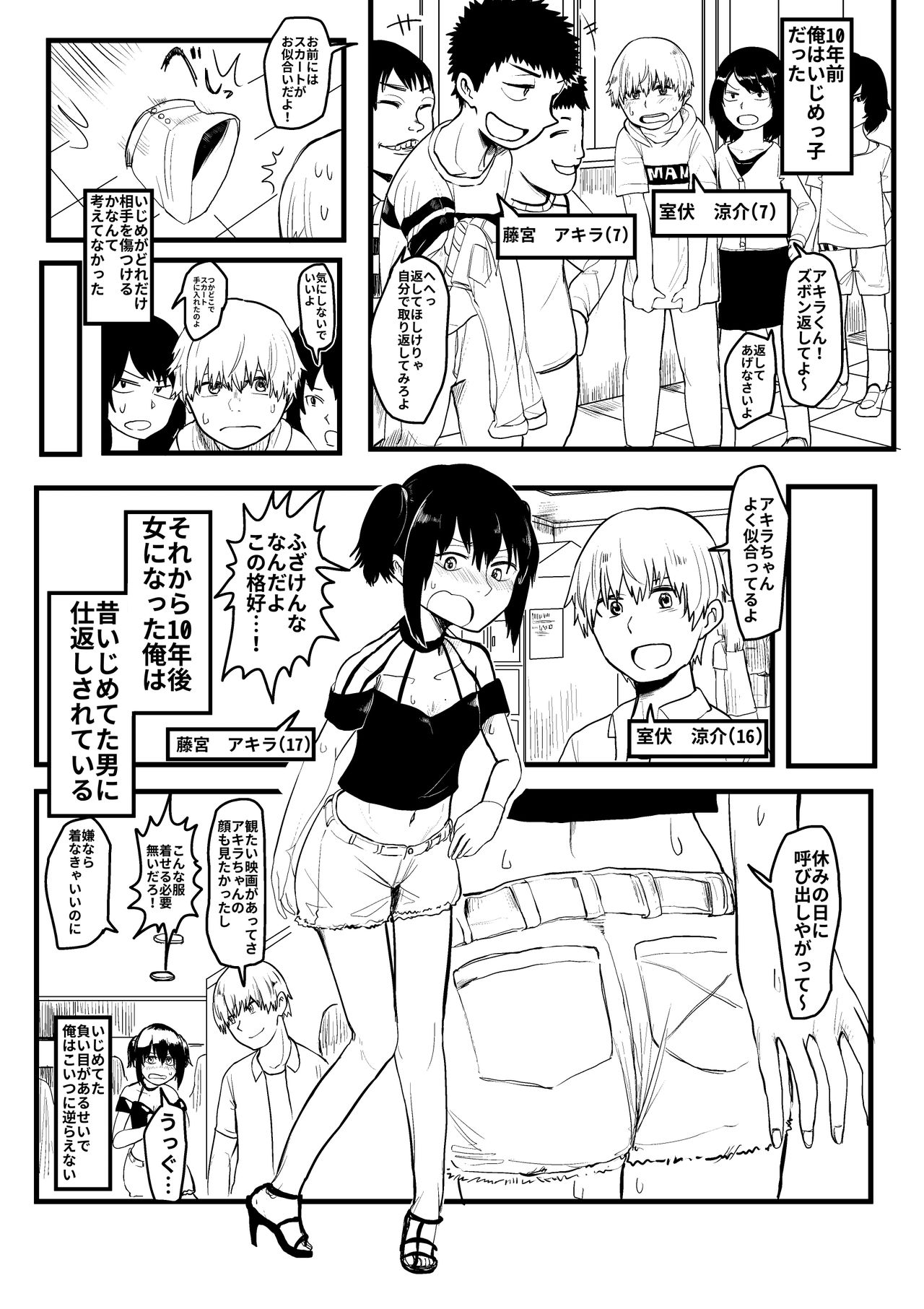 [葉月] いじめっ子がTSして仕返しされる漫画