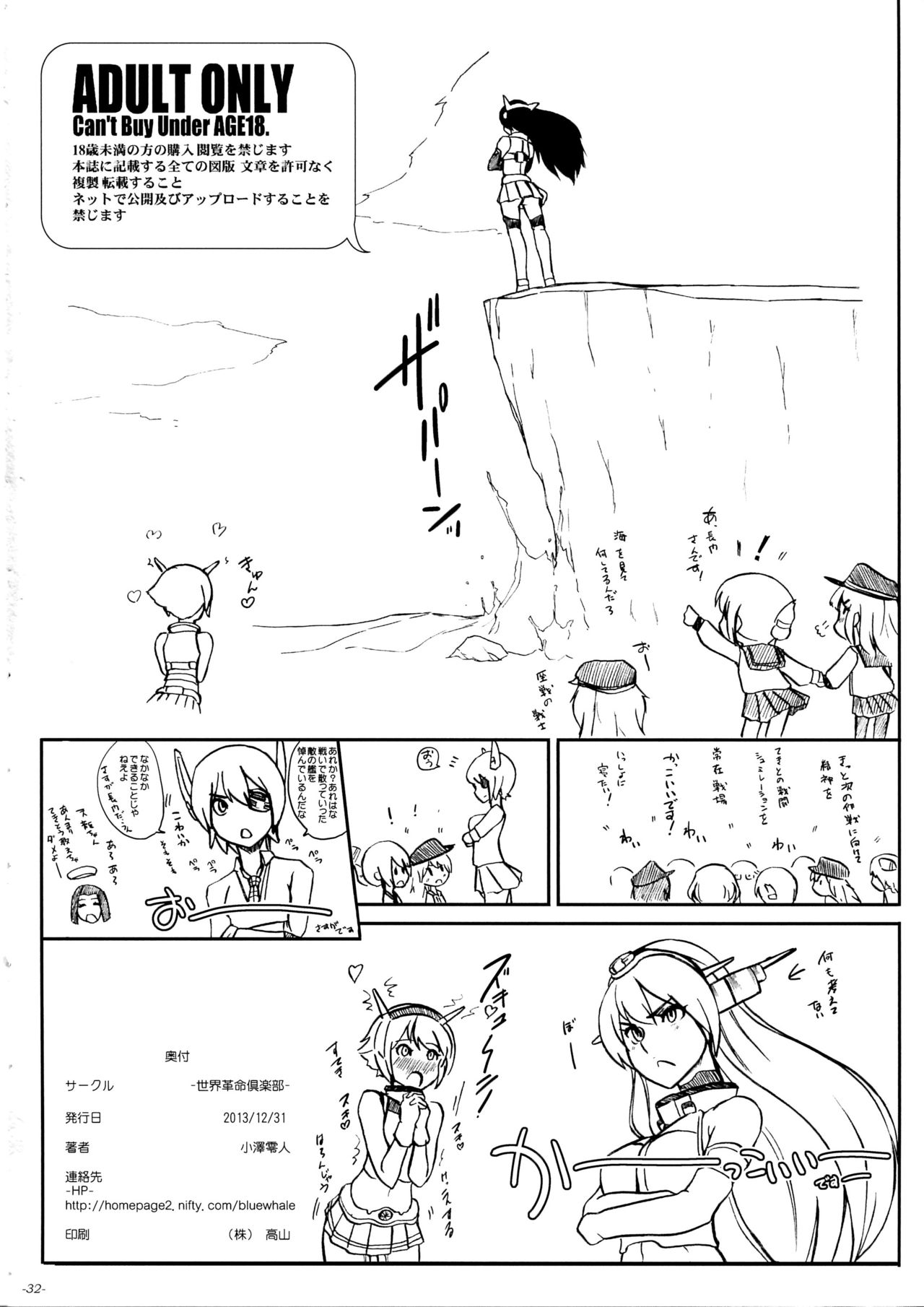 (C85) [世界革命倶楽部 (小澤零人)] 肛國ノ交配此ノ一戦ニ在リ、各員一層勃起努力セヨ (艦隊これくしょん -艦これ-)