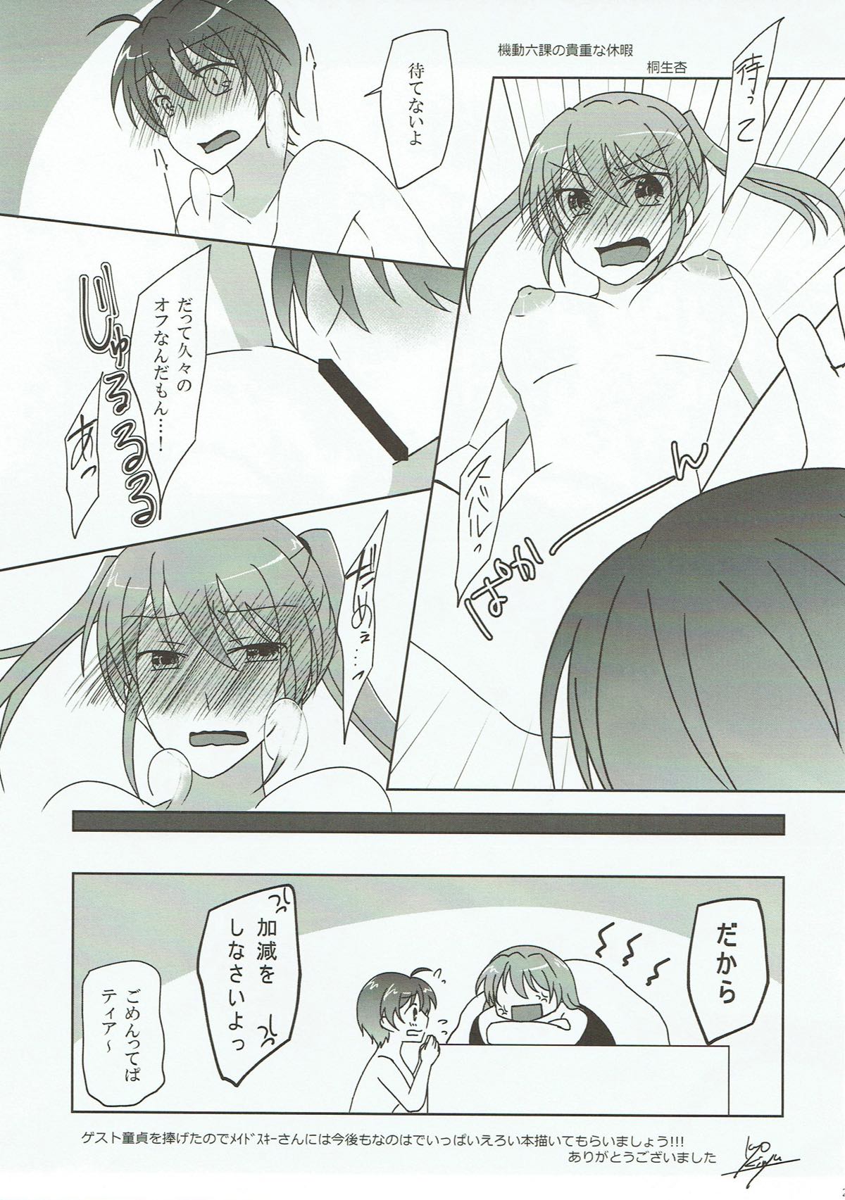 (C93) [STROLL IN THE WOODS !!-森林浴- (ELF)] 本編の隙間のお話を考えてみた。 (魔法少女リリカルなのは)