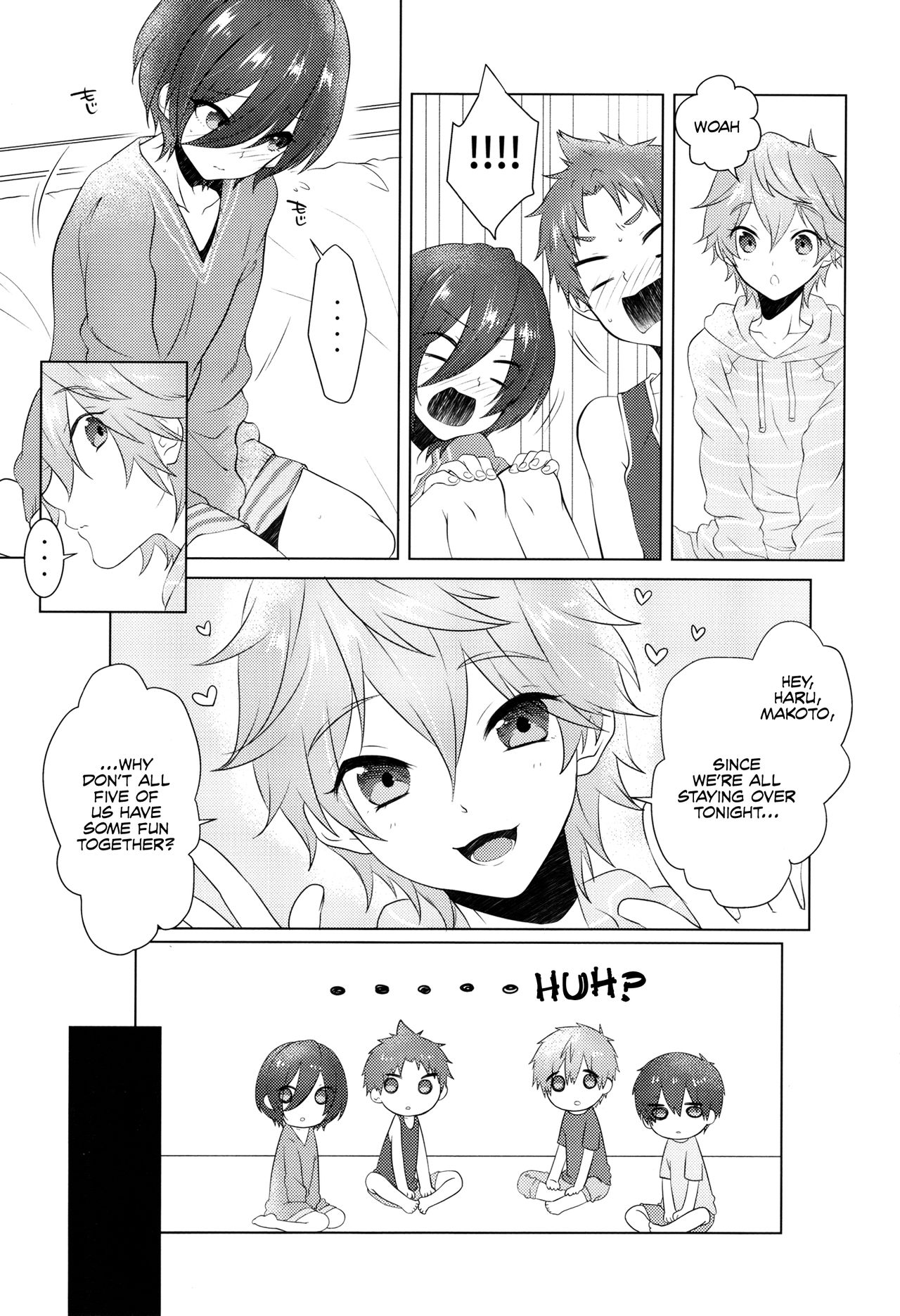 (Splash!Hi2) [めめXILE (女々男)] ぱじゃまでおじゃま (ハイ☆スビード! Free! Starting Days) [英訳]