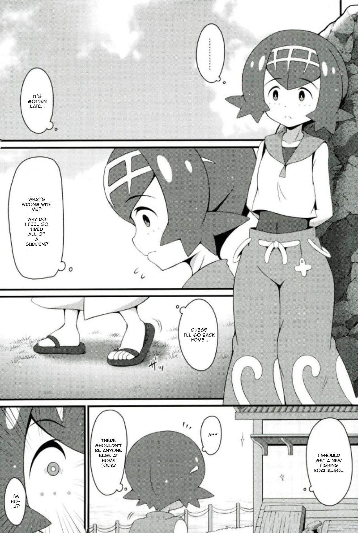 (COMIC1☆12) [BurstBomb.T (TKP)] スイレン達に釣られたい (ポケットモンスター サン・ムーン) [英訳]