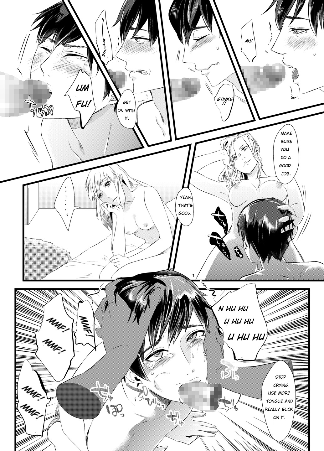 [恥辱庵] 背徳の百合園～妻を寝取った女上司に女性化調教される夫～ [英訳]