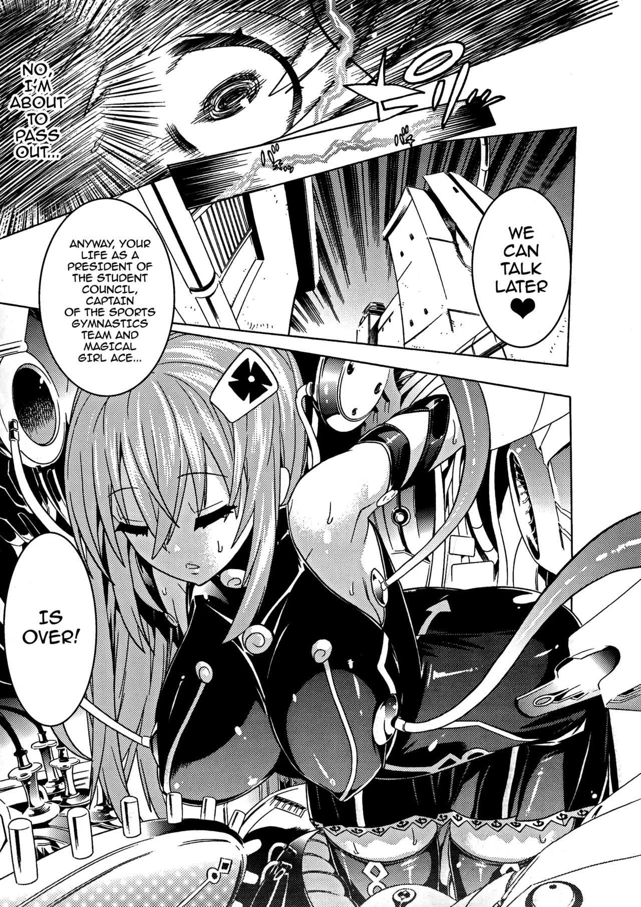 [天道まさえ] 魔法少女 機械仕掛けの連続絶頂 (堕ちた♀牝豚たち) [英訳]