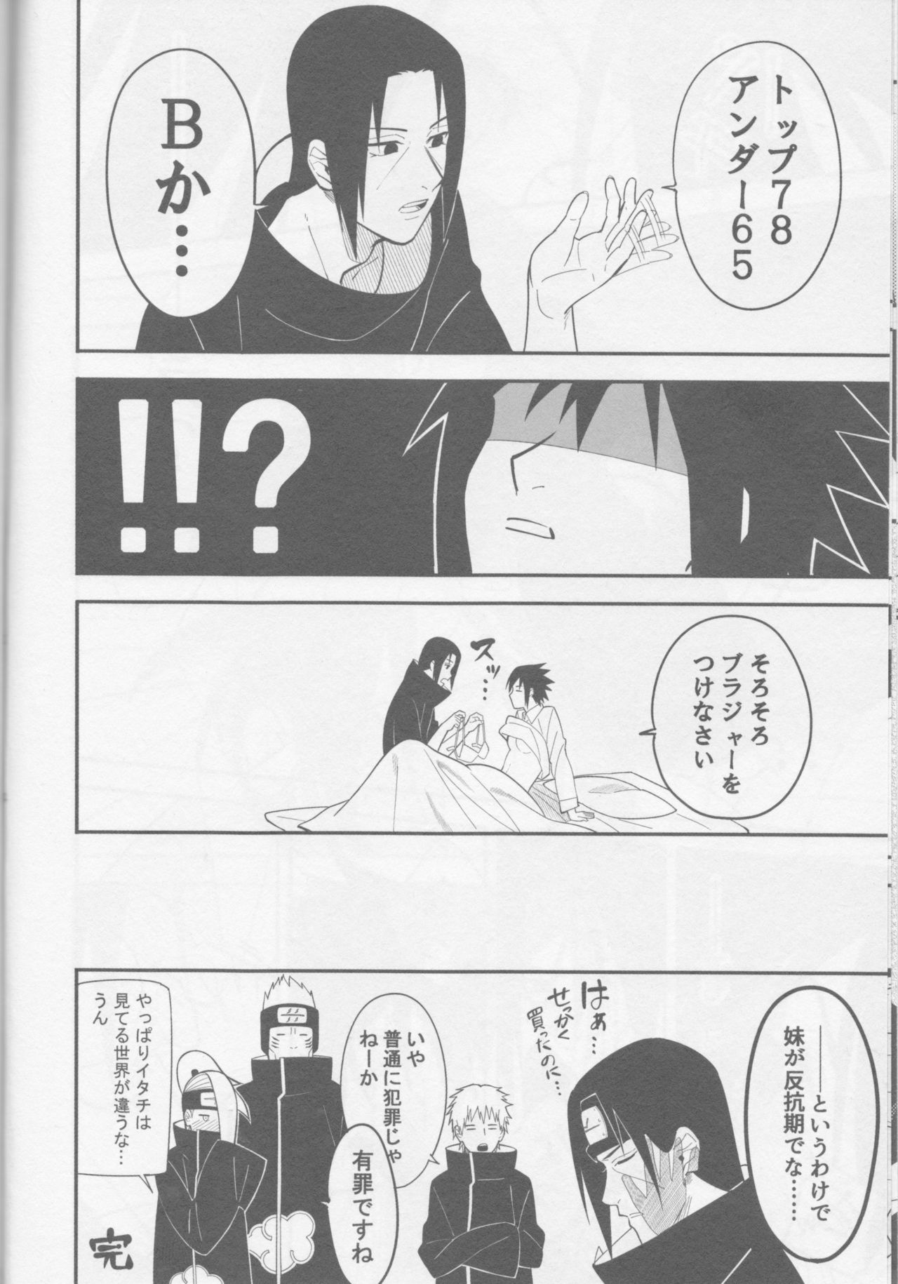 (SUPER26) [凍傷炎 (としお)] オレをこんな風にさせたのは兄さんなんだぞっ (NARUTO -ナルト-) [ページ欠落]