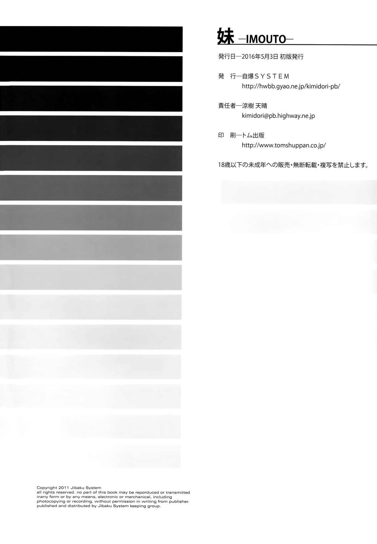(コミティア116) [自爆SYSTEM (涼樹天晴)] 妹