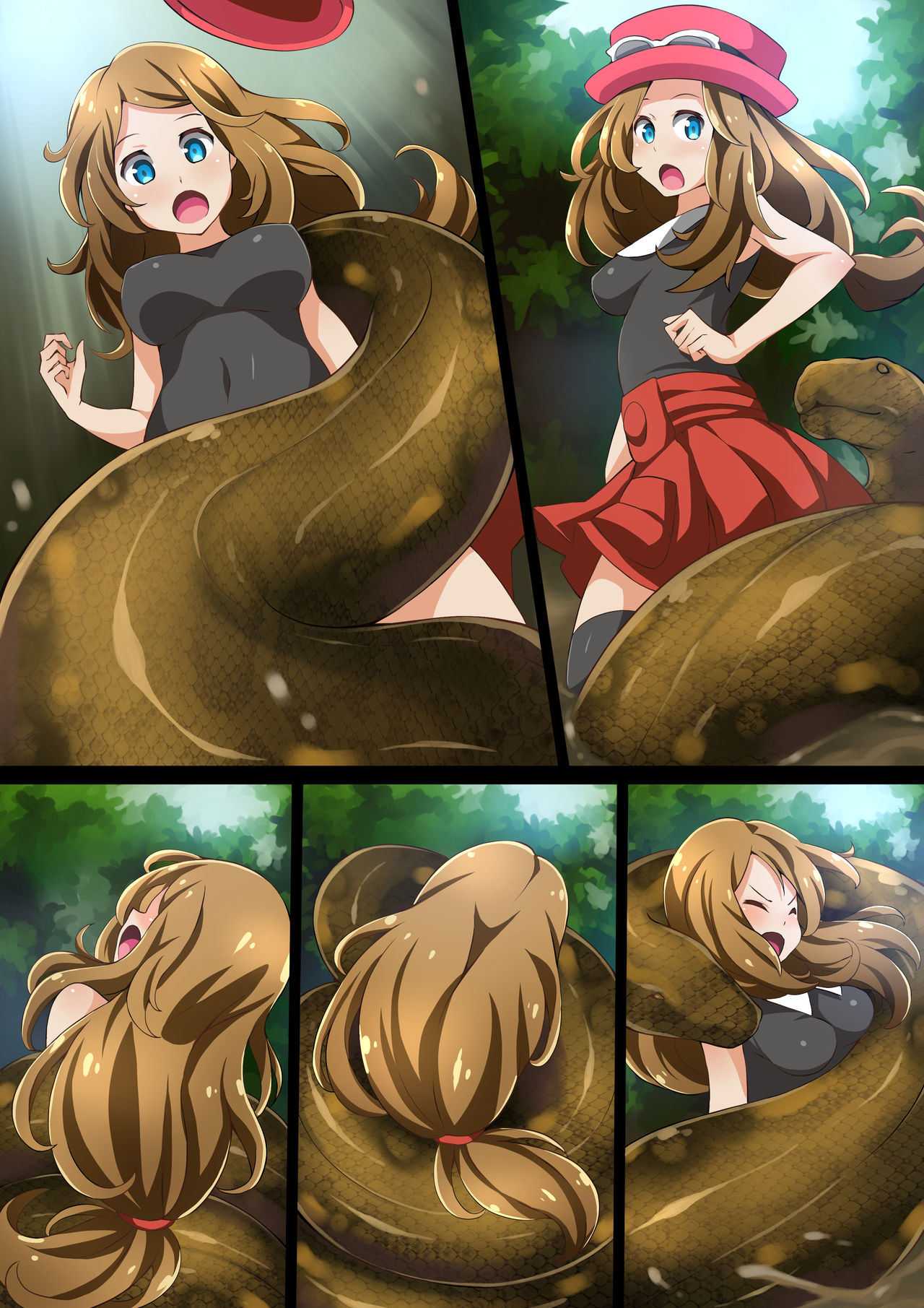 [Mist Night (Arniro)] Hell Of Swallowed Serena VS Anaconda (ポケットモンスター)