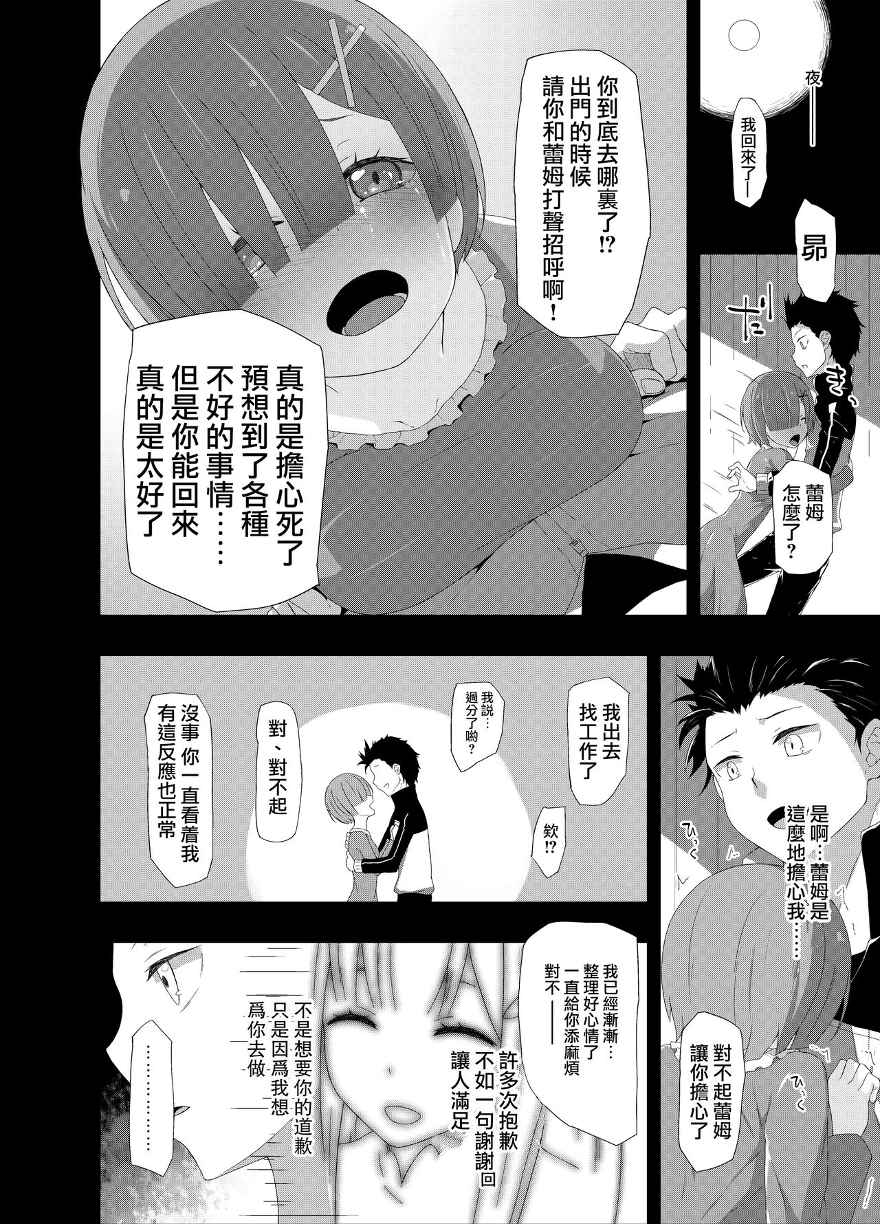 [楽一文字 (ぷろへしぃ)] ナツキ・レム (Re:ゼロから始める異世界生活) [中国翻訳]