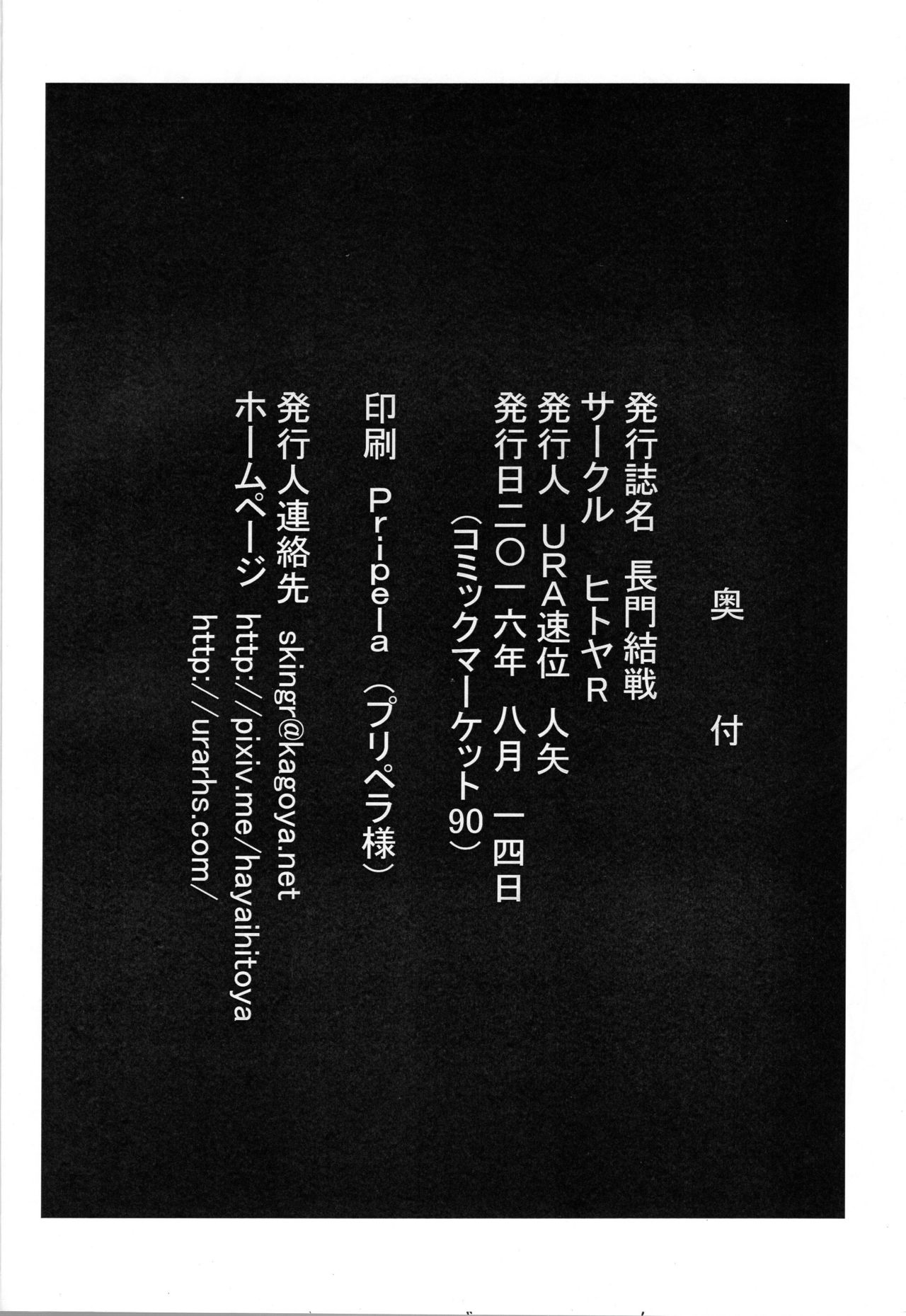 (C90) [ヒトヤ-R (URA速位人矢)] 長門結戦 (艦隊これくしょん -艦これ-)