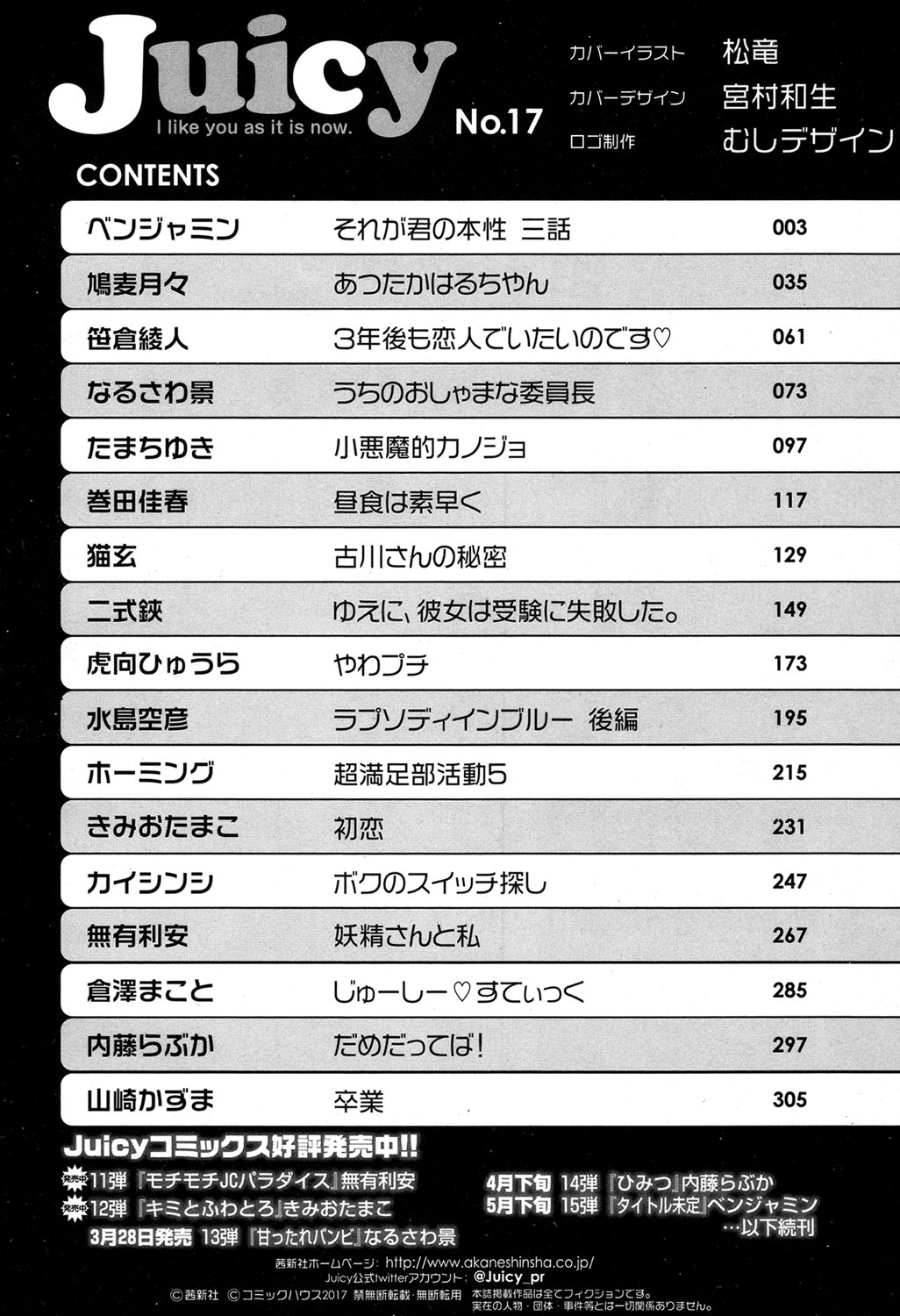 ジューシー No.17 2017年4月号 [DL版]