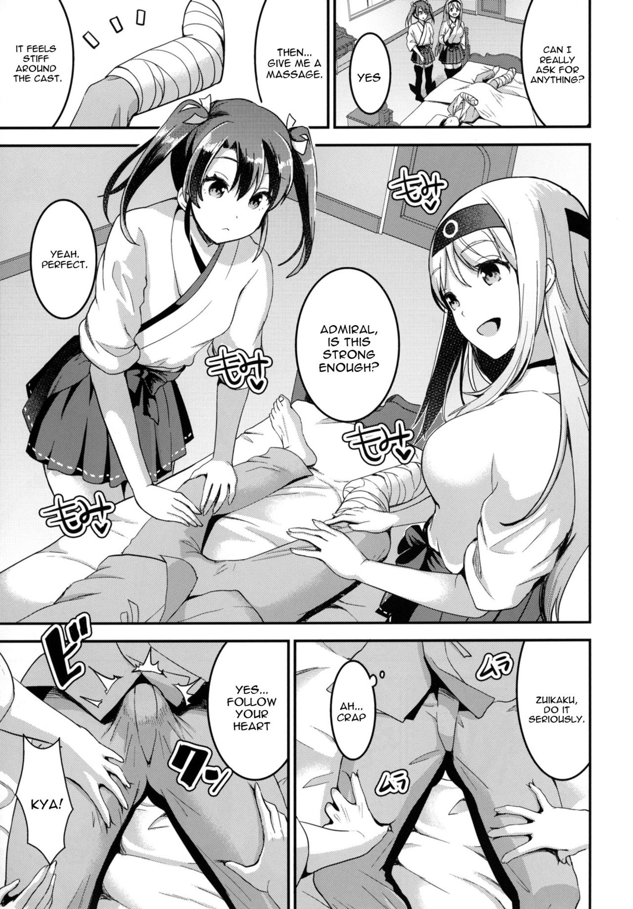 (C91) [おたべ★ダイナマイツ (おたべさくら)] 提督をダメにする授乳手コキ改二甲 (艦隊これくしょん -艦これ-) [英訳]