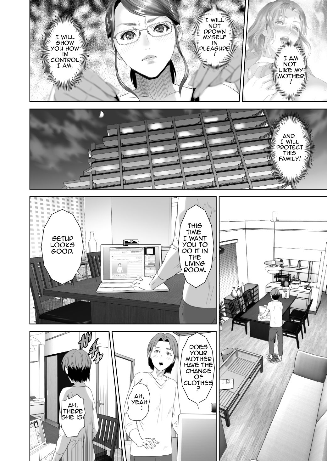 [灰司] 近女誘惑 照彦とお母さん編 後編 [英訳]