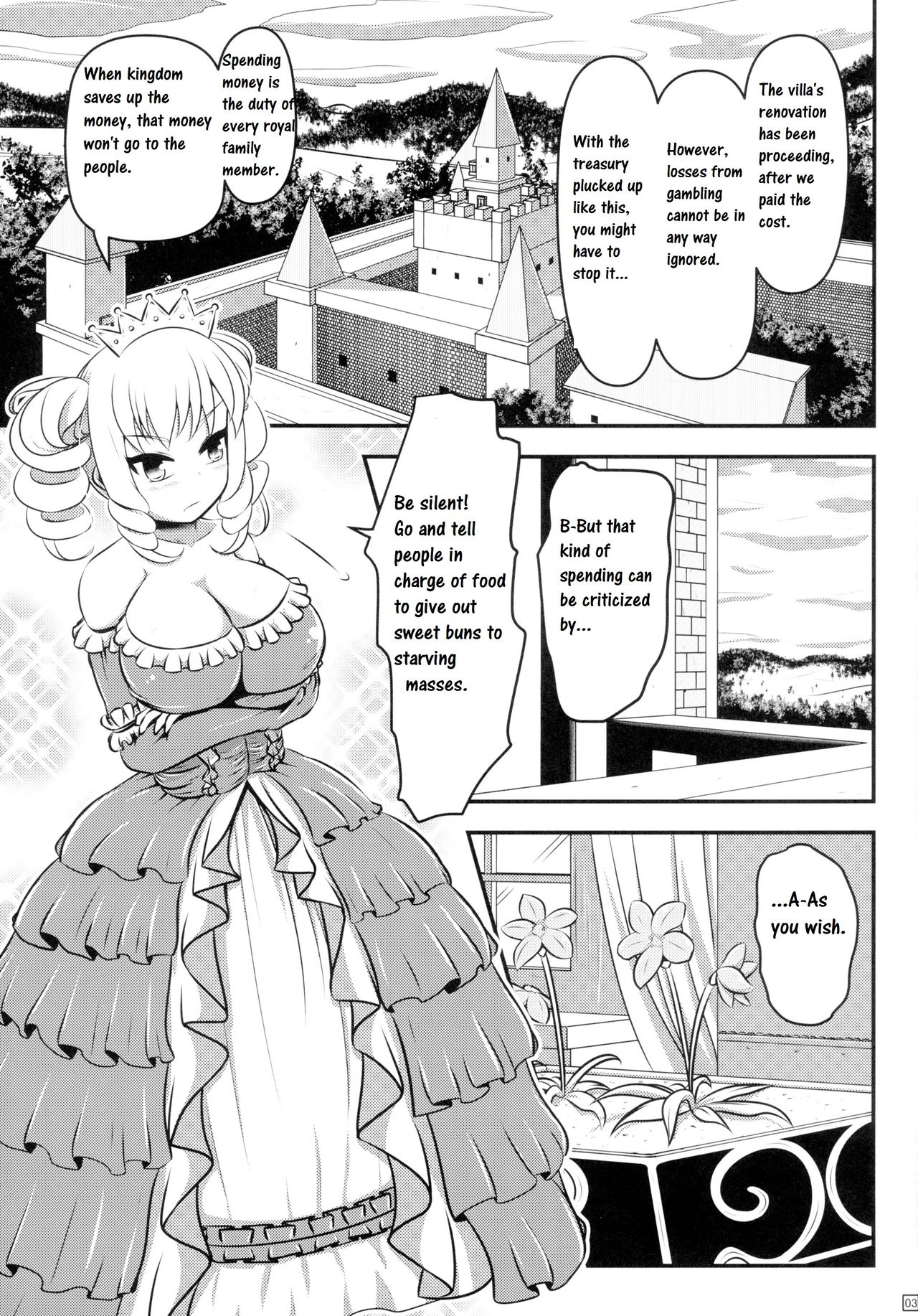(C89) [しろいしのしの (篠田一宏)] 蝶にされた達磨姫の終わらない噴乳産卵 [英訳]
