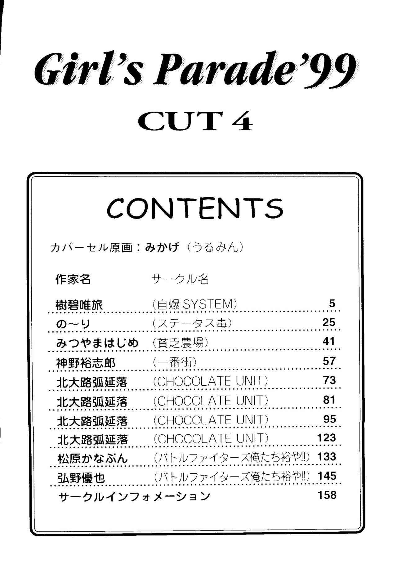 [アンソロジー] ガールズパレード'99 CUT 4 (よろず)