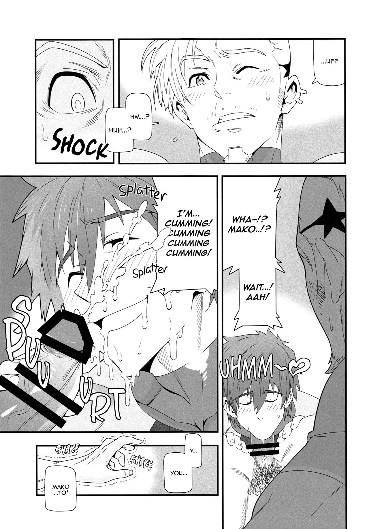 (HARUCC20) [まらぱるて (小島祥太朗)] 水も滴る (Free!) [英訳]