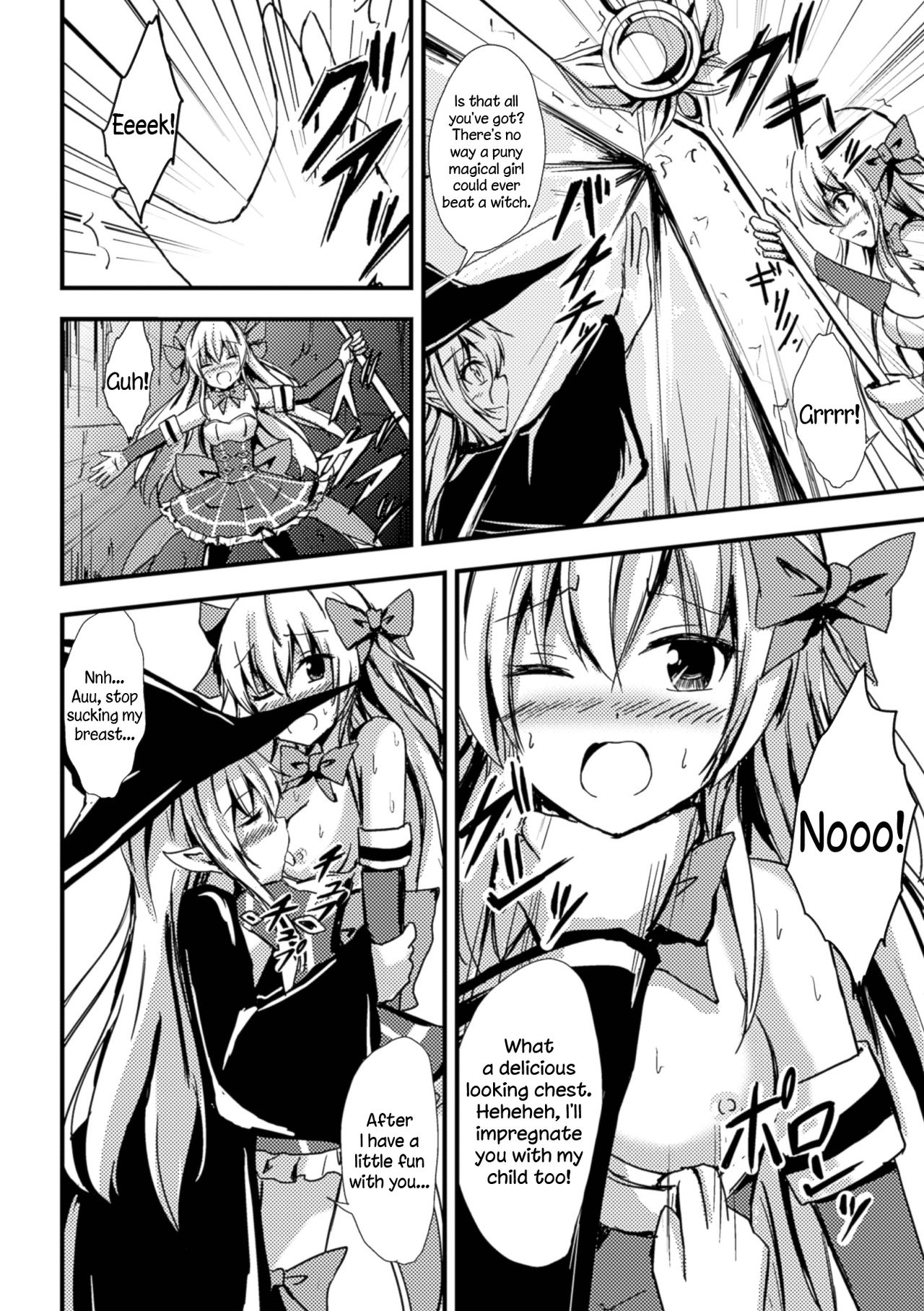 [相川りょう] 魔法少女と百合の檻 (二次元コミックマガジン 百合妊娠Vol.1) [英訳] [DL版]