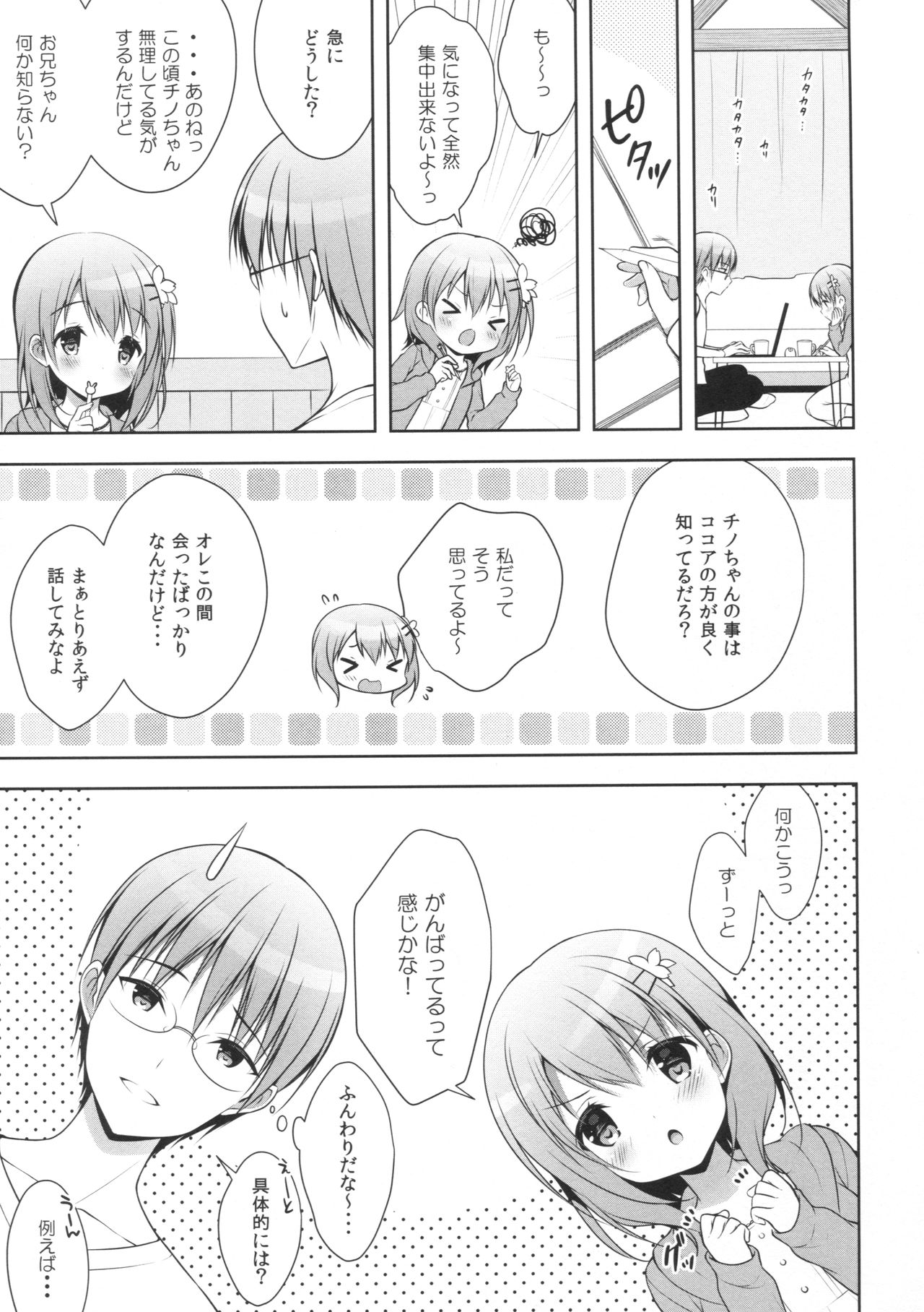 (C90) [CHOCOLATE CUBE (三輪フタバ)] チノちゃんはご執心 ココア√ (ご注文はうさぎですか？)