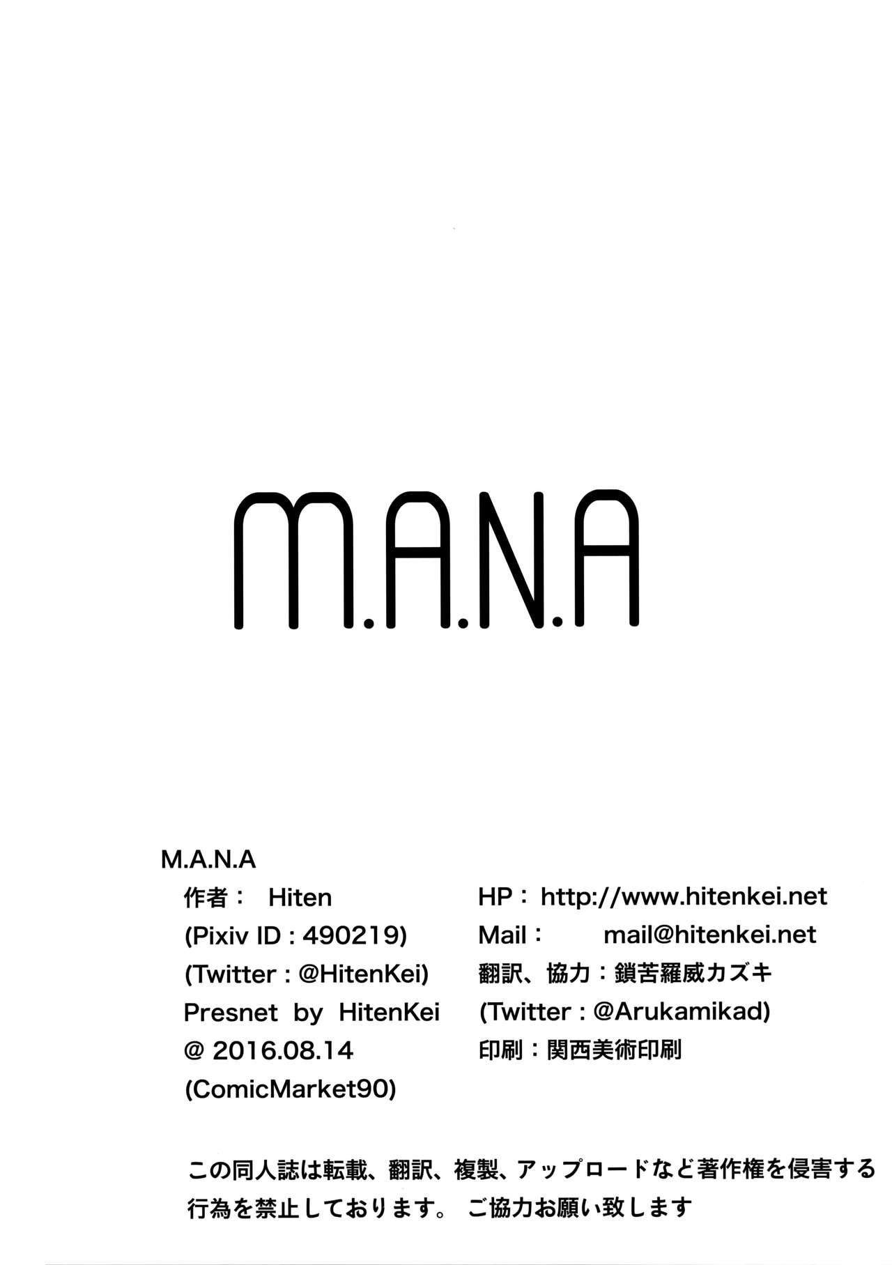 (C90) [HitenKei (Hiten)] M.A.N.A
