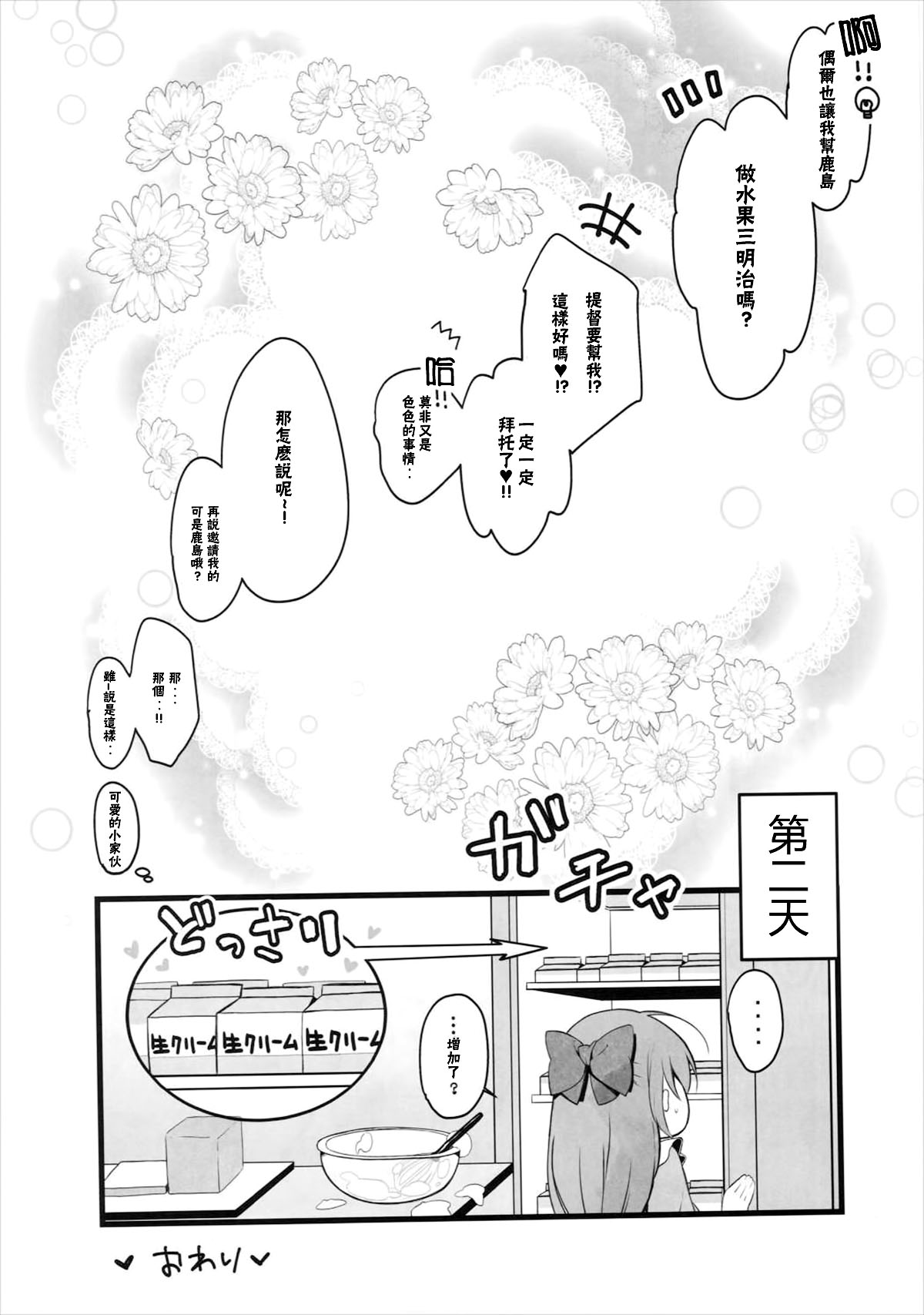 (COMIC1☆10) [mocha*2popcorn (きびぃもか)] 鹿島特製フルーツサンドめしあがれ (艦隊これくしょん -艦これ-) [中国翻訳]