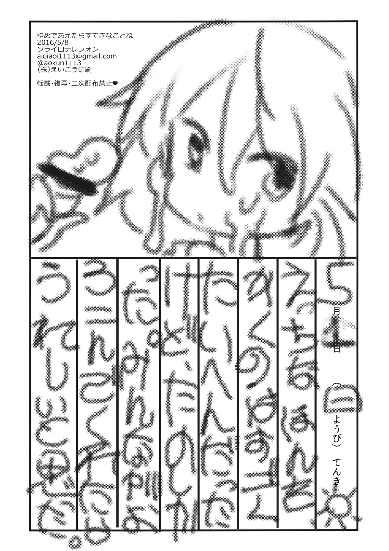 (例大祭13) [ソライロテレフォン (相生青唯)] ゆめであえたらすてきなことね (東方Project)