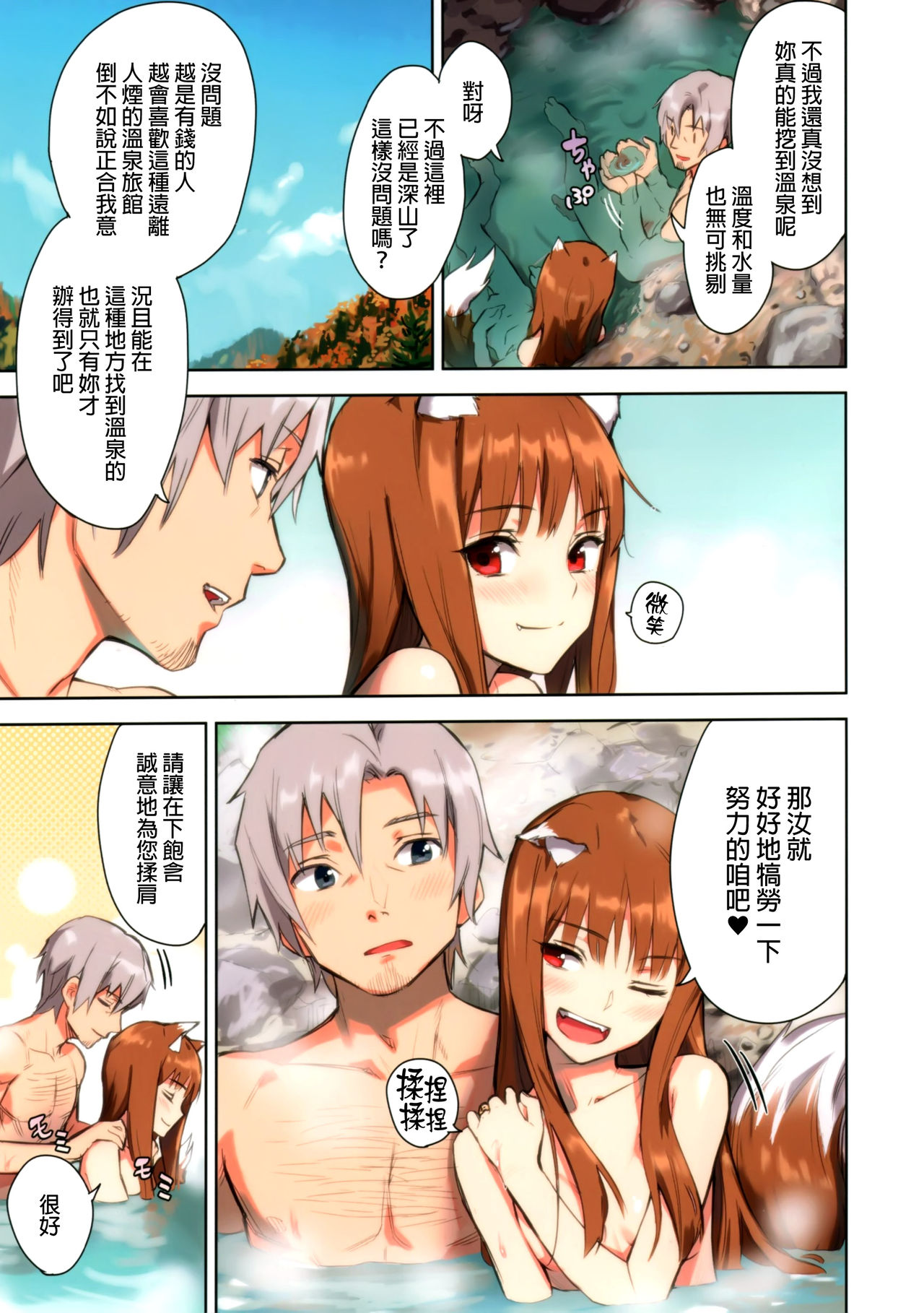 (C89) [アジサイデンデン (川上六角、小鳥遊レイ)] わっちとにょっひら本 FULL COLOR (狼と香辛料) [中国翻訳] [無修正]