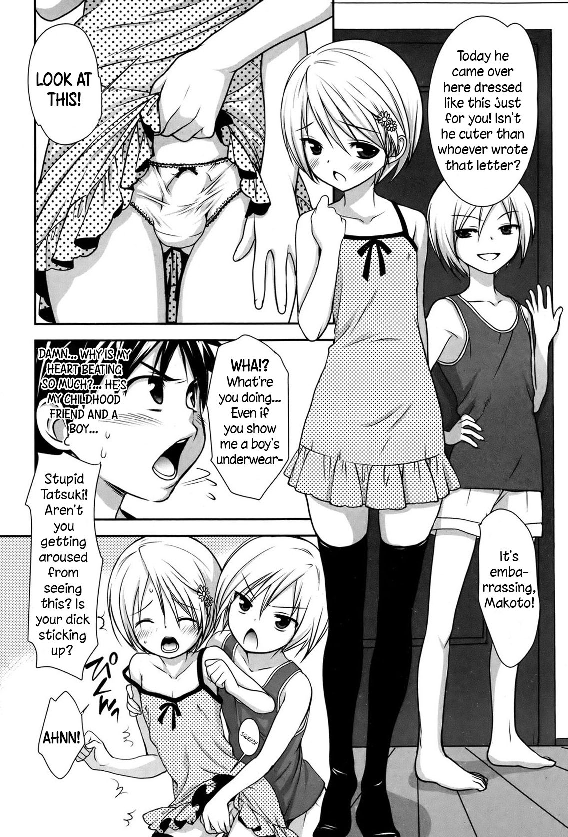 [古都子] ラブレターをもらったら幼馴染に襲われた件 (好色少年 Vol.02) [英訳] [無修正]
