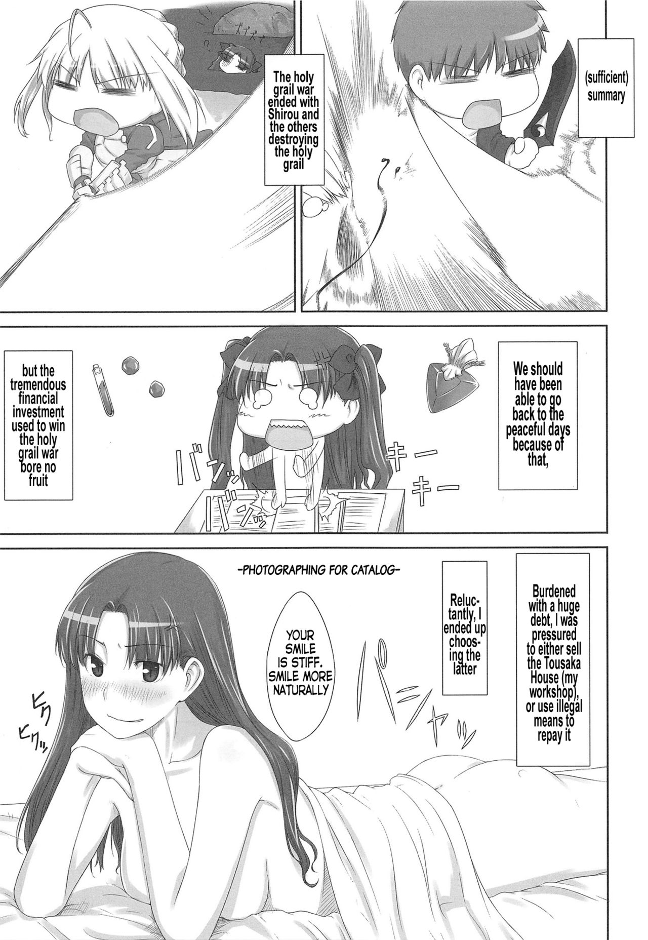 (C88) [MTSP (Jin)] 遠坂家ノ家計事情 総集編 1 (Fate/stay night) [英訳]