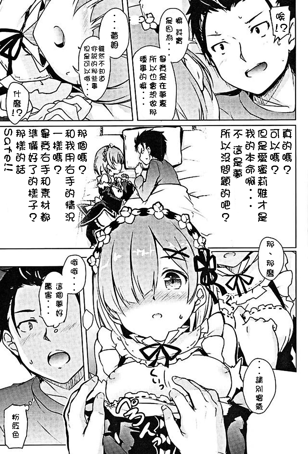 (COMIC1☆10) [Part K (羊羽忍)] レムから始める異性交遊 (Re:ゼロから始める異世界生活) [中国翻訳]