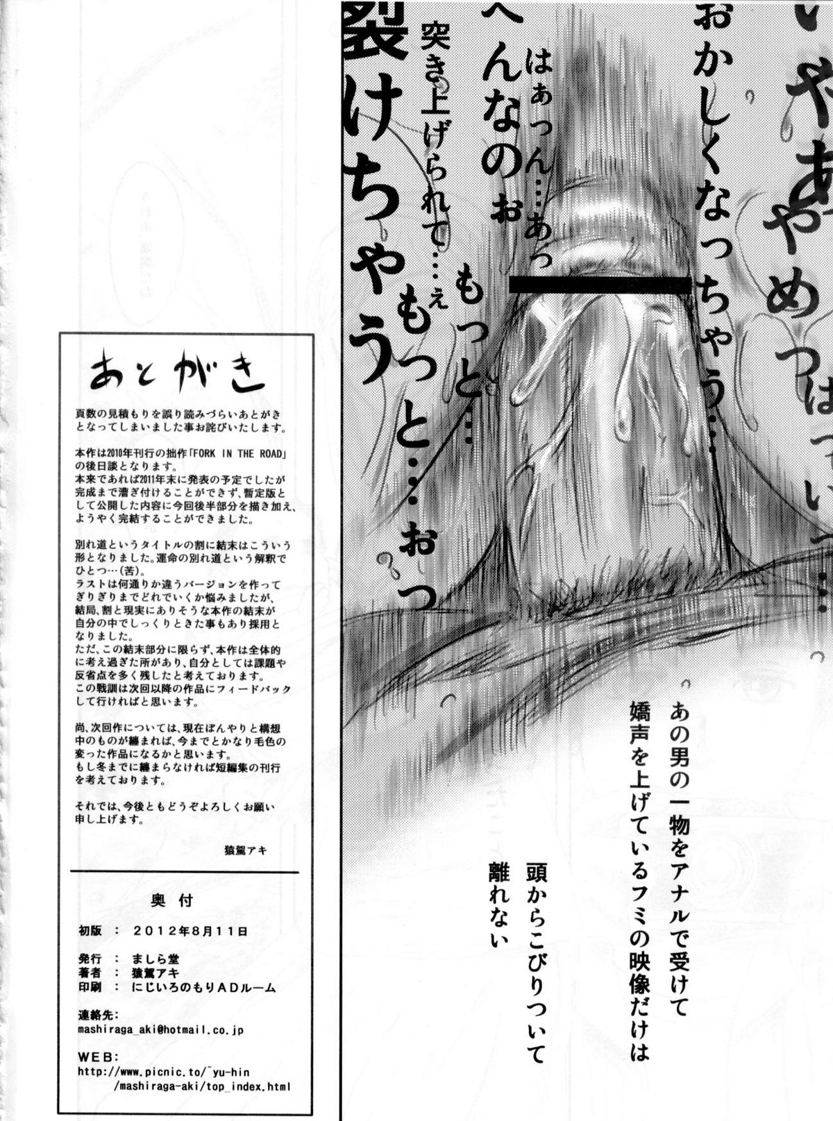 (C82) [ましら堂 (猿駕アキ)] FORK IN THE ROAD 2 (完全版)