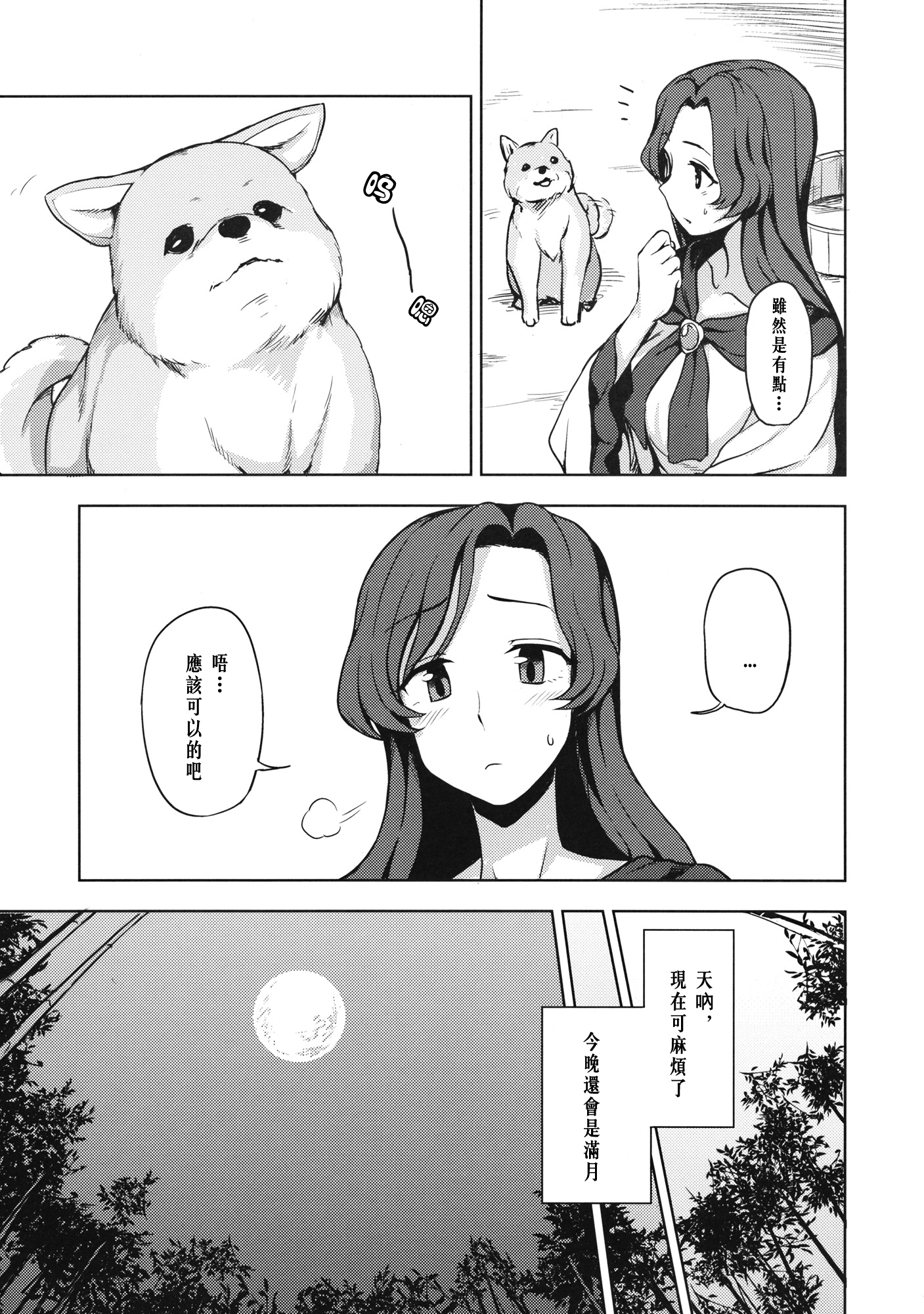 (C89) [くまのとおるみち (くまだ)] わんナイト人狼 (東方Project) [中国翻訳]