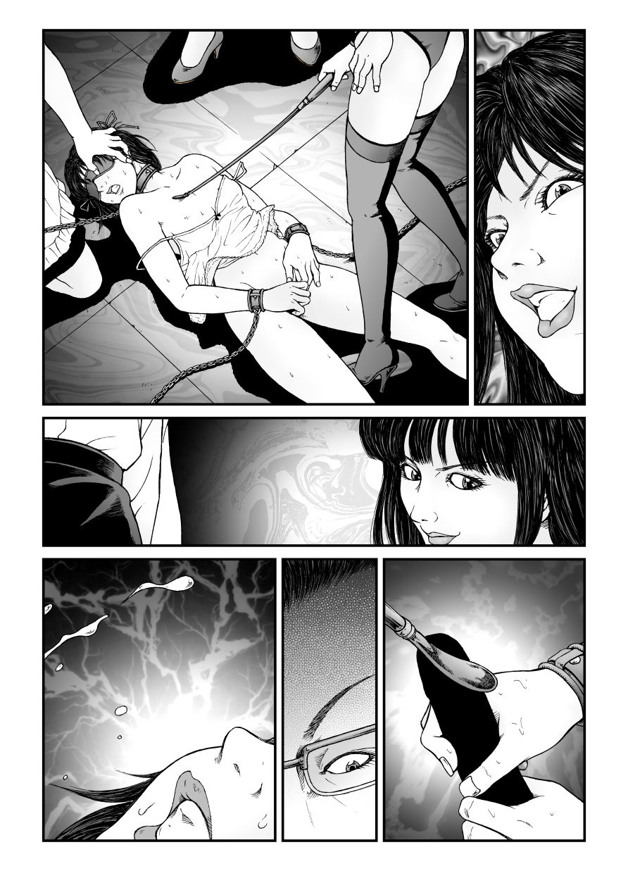 [Nightmare Express-悪夢の宅配便-] 欲望回帰第534章-強制女装★美娼年拘束達磨アクメ地獄逝キ_実験02_性体実験された七緒くん-