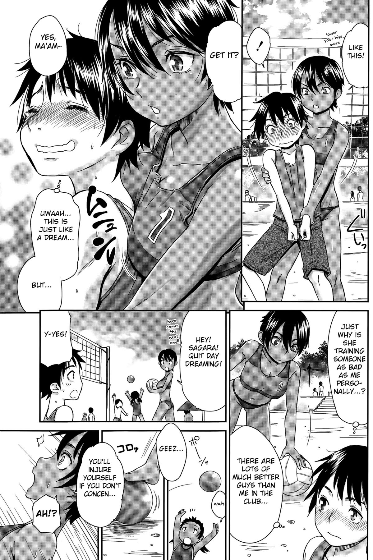 [桃之助] ビーチde個人指導♡ (月刊 ビタマン 2015年9月号) [英訳]