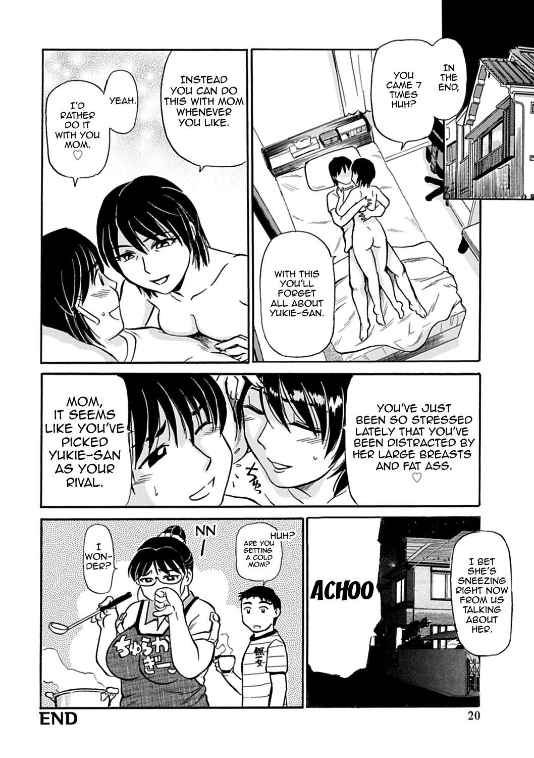 [ふじさわたつろうー] 母さん朝まで抱くよ！！～幸恵シリーズ総集編～ [英訳] [DL版]
