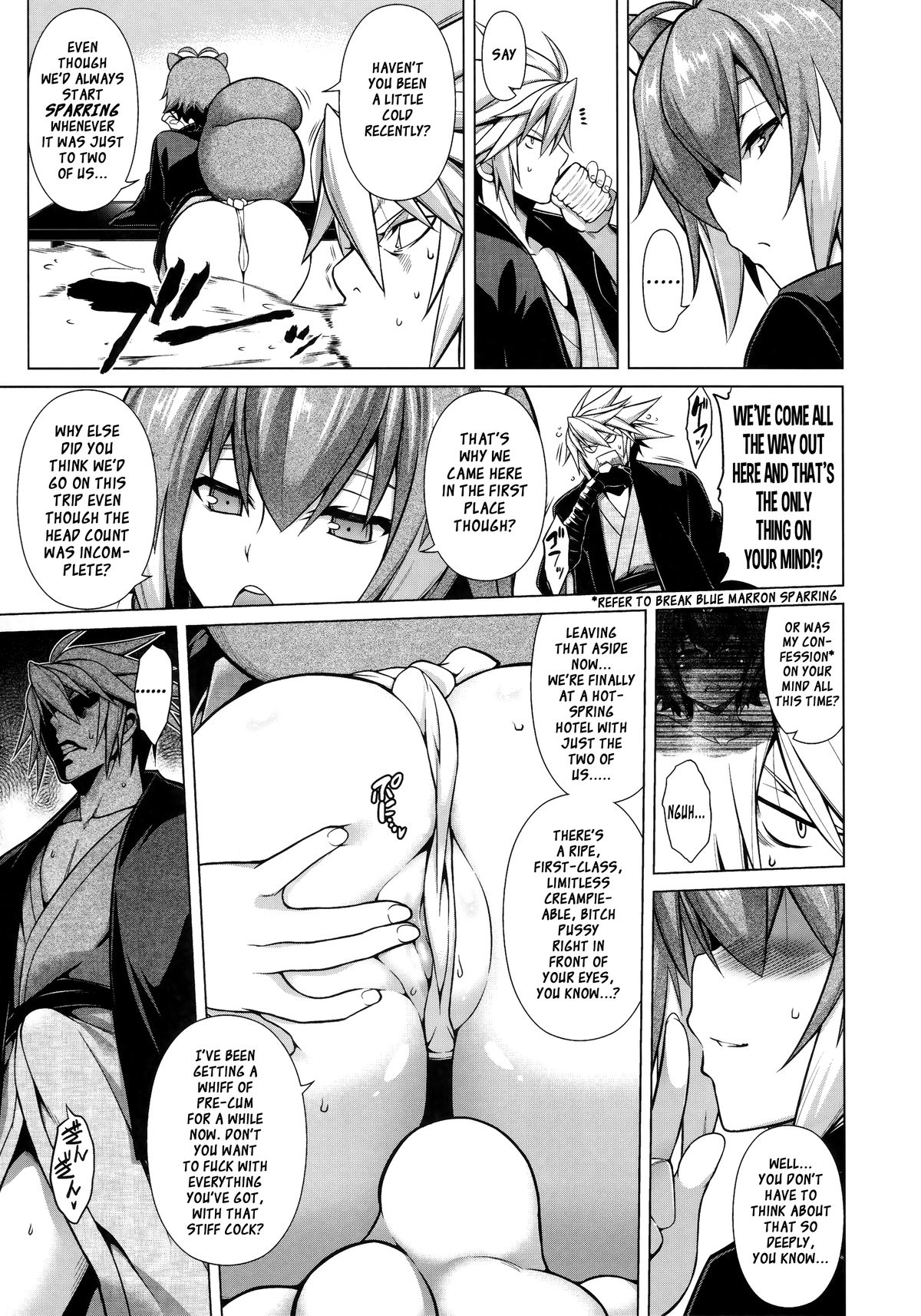 (C89) [STUDIO TIAMAT (TANABE)] BREAK BLUE MARRON SPARRING2 (ブレイブルー) [英訳]