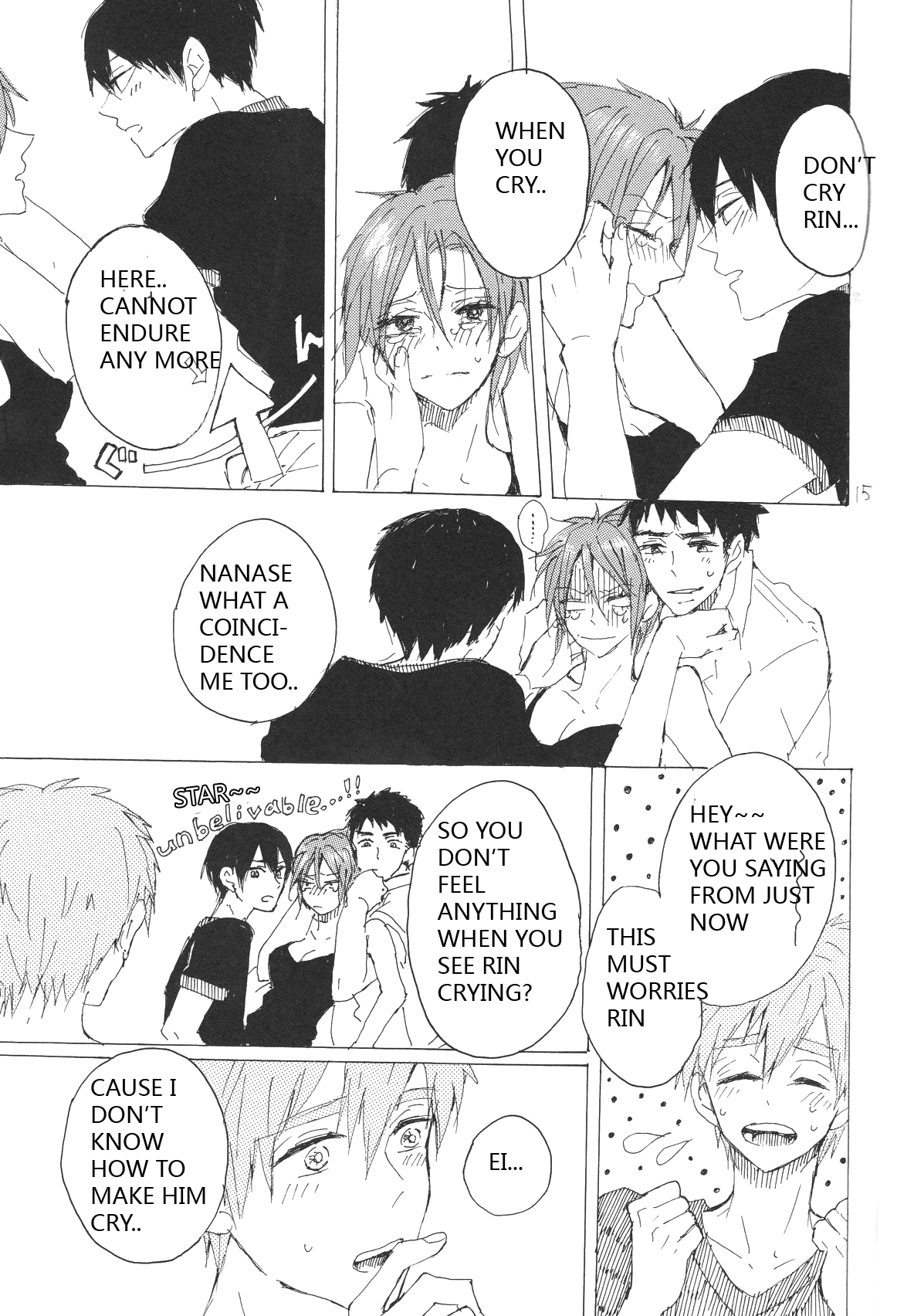 (恋愛ジョーズ5) [sashilot (天井しお)] よんP! (Free!) [英訳]
