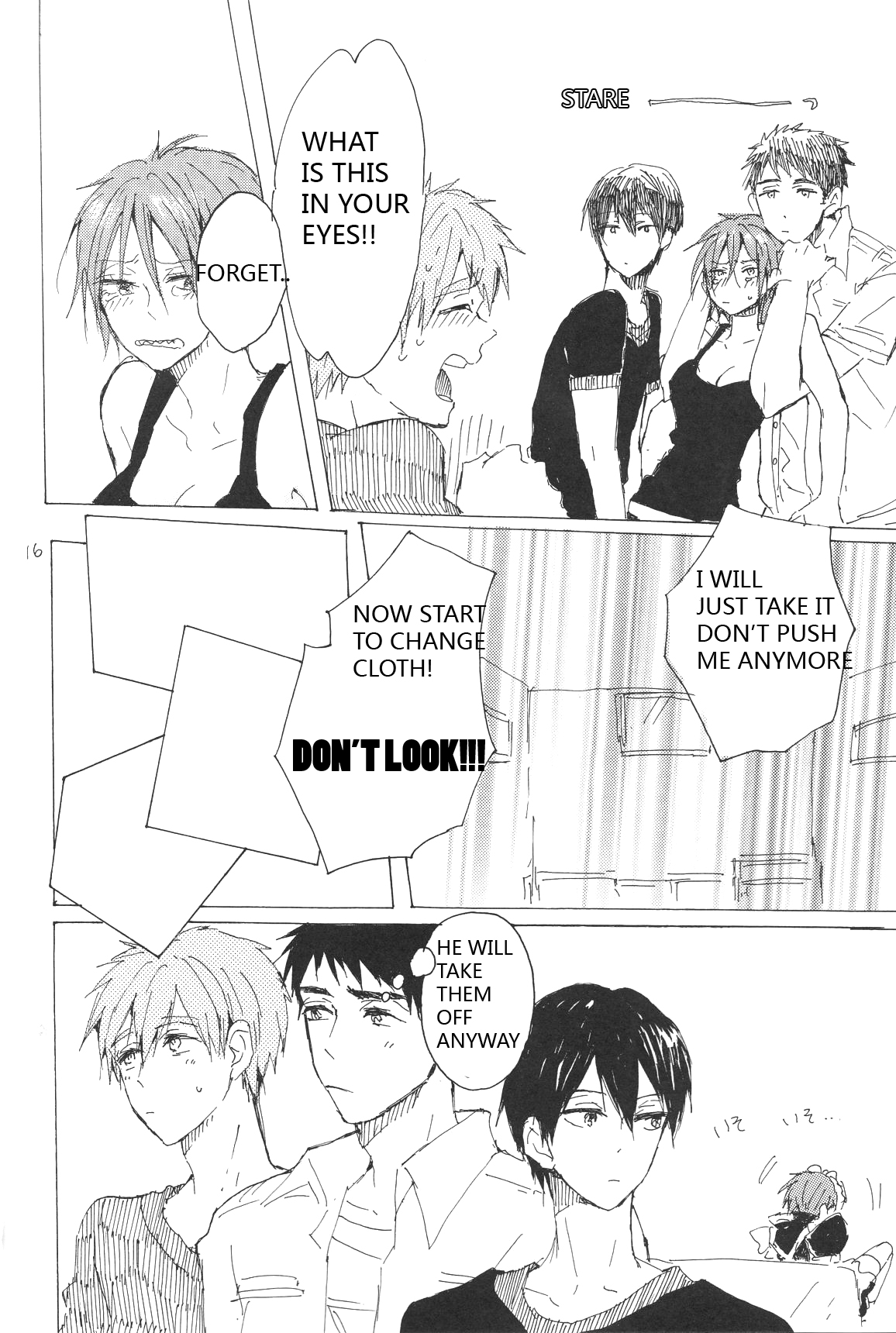 (恋愛ジョーズ5) [sashilot (天井しお)] よんP! (Free!) [英訳]