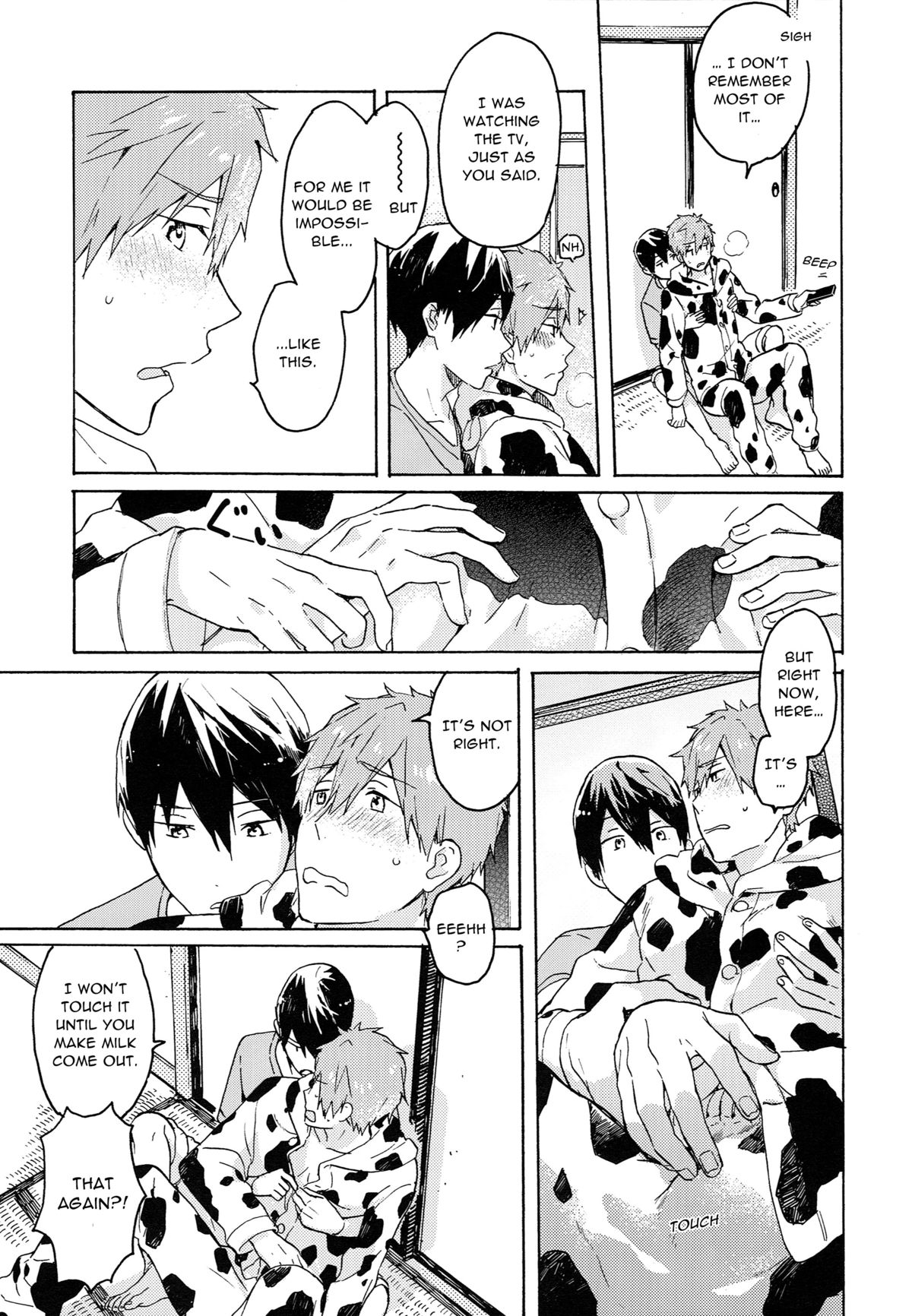 (恋愛シャチュエーション4) [Pesce Rosso (ずっき)] 七瀬くんの探究心 (Free!) [英訳]