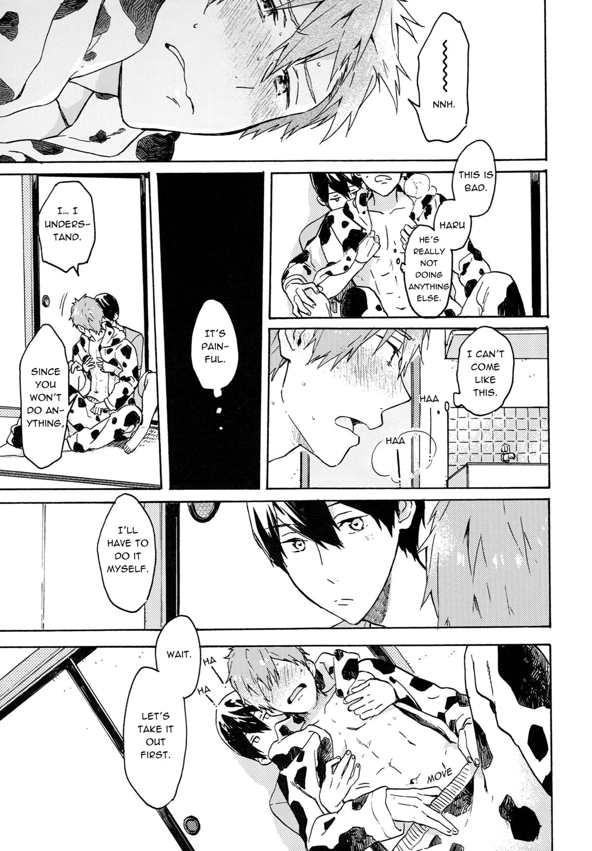 (恋愛シャチュエーション4) [Pesce Rosso (ずっき)] 七瀬くんの探究心 (Free!) [英訳]