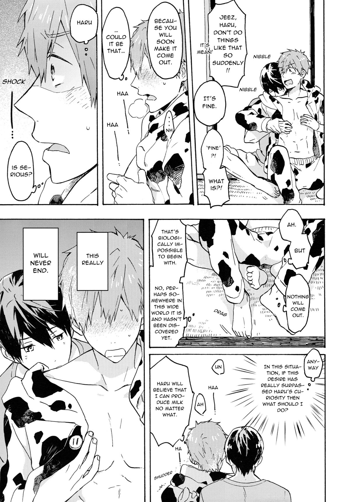 (恋愛シャチュエーション4) [Pesce Rosso (ずっき)] 七瀬くんの探究心 (Free!) [英訳]