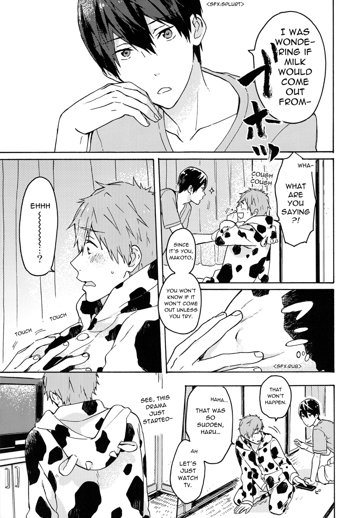 (恋愛シャチュエーション4) [Pesce Rosso (ずっき)] 七瀬くんの探究心 (Free!) [英訳]