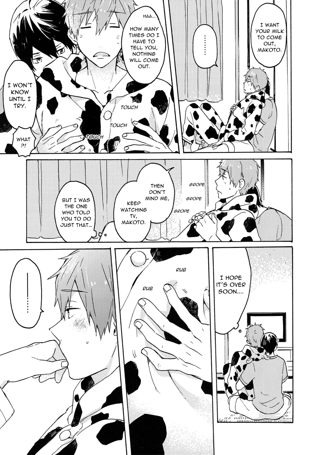 (恋愛シャチュエーション4) [Pesce Rosso (ずっき)] 七瀬くんの探究心 (Free!) [英訳]
