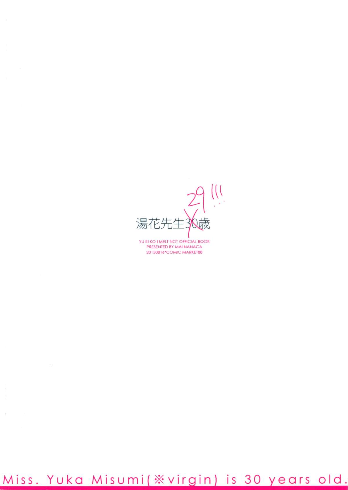 (C88) [NANACAN (ななかまい)] 湯花先生29歳