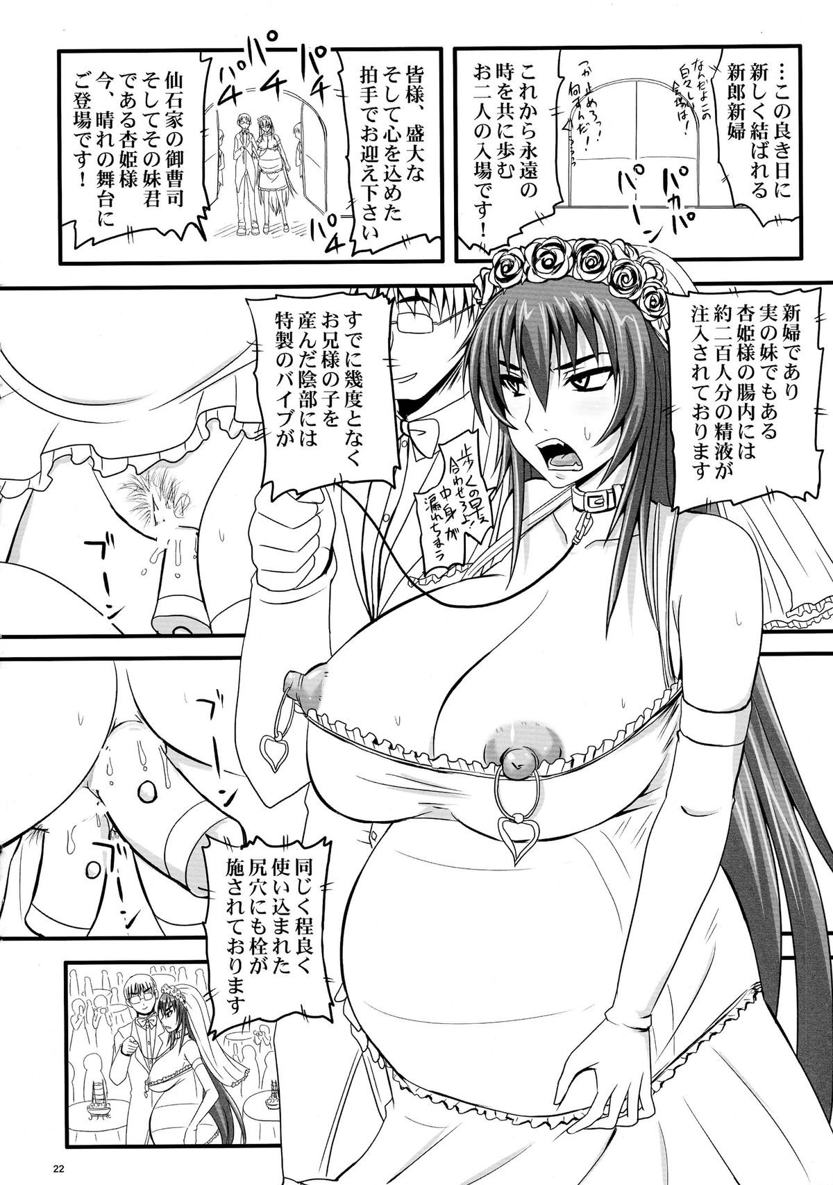 (C78) [のざらし (野晒惺)] ドSな姫は汚される 辱ノ七 凌辱披露宴