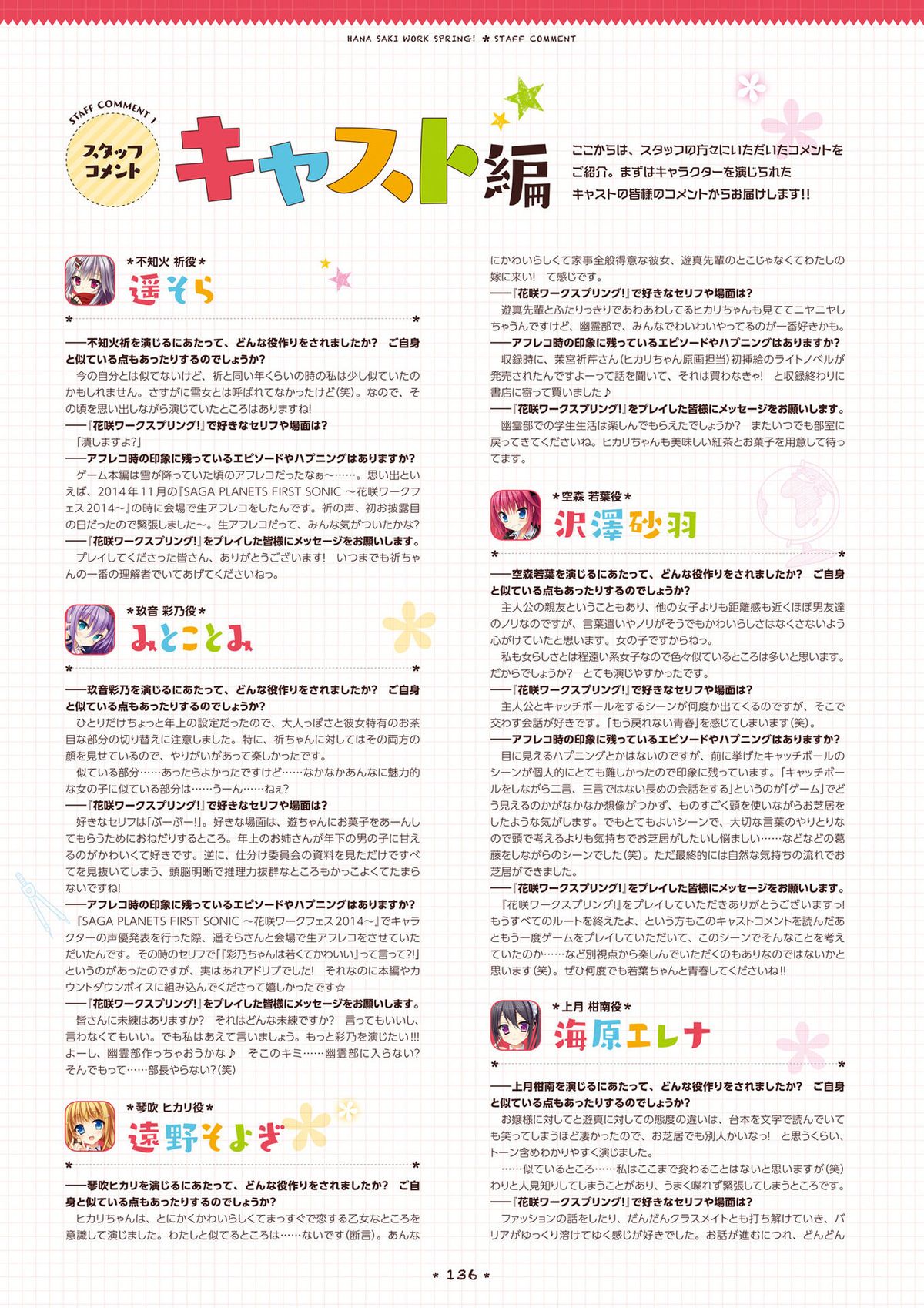 [サガプラネッツ] 花咲ワークスプリング! ビジュアルファンブック