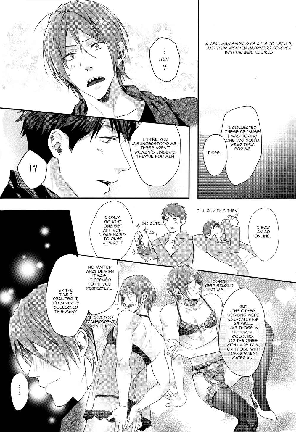 (恋愛自由形!entry6) [SAKEPAPA (おおき)] You look great (Free!) [英訳]