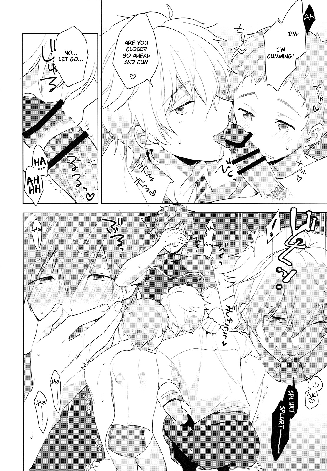 (HARUCC20) [もぬけのから (もっさん)] HM + KM (Free!) [英訳]