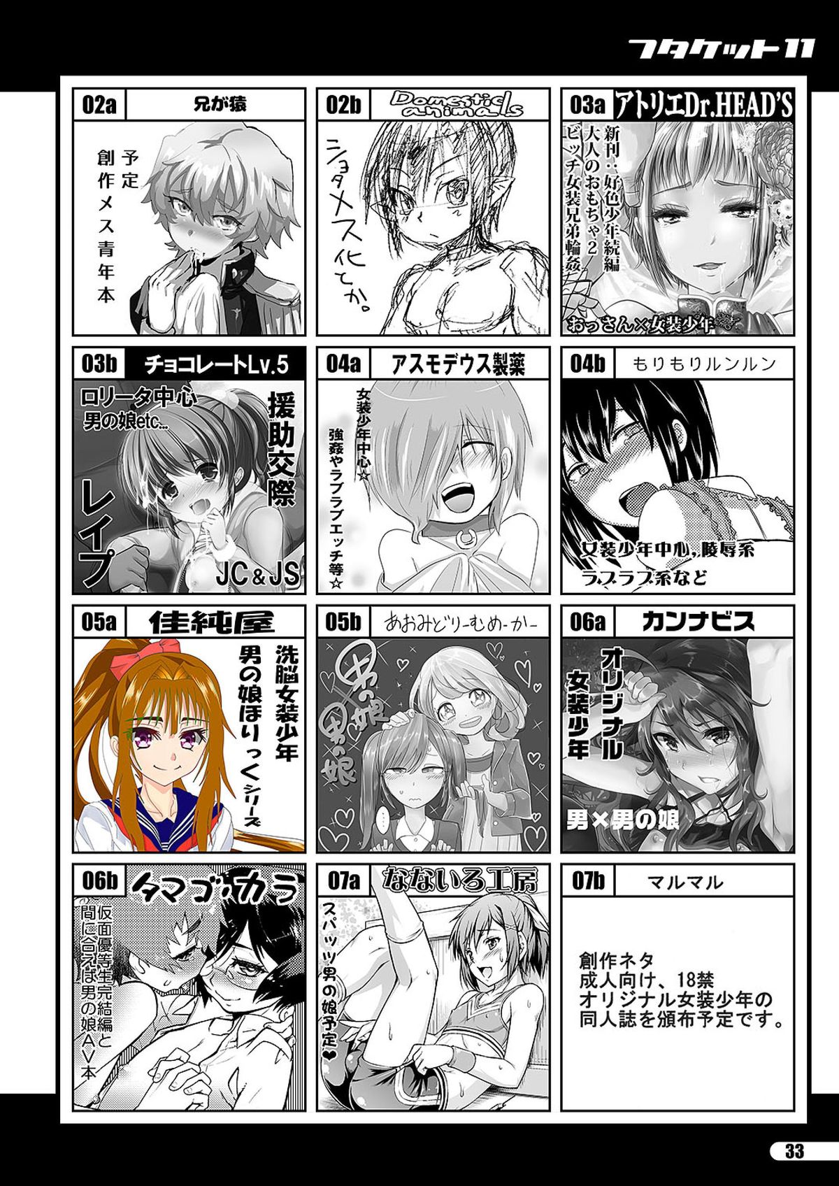 「ふたけっと11」PDF版カタログ