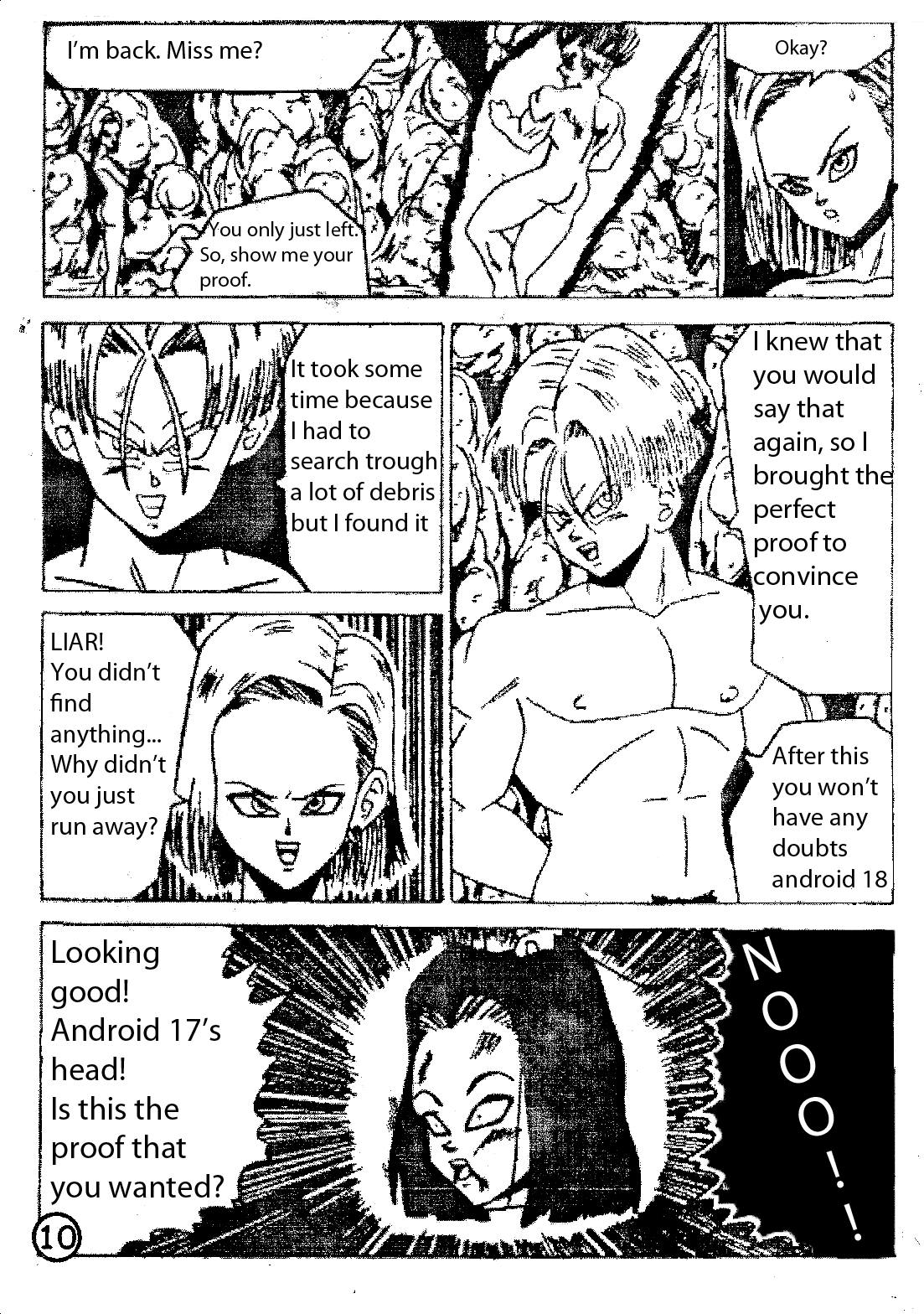 トランクスと人造人間18号[ドラゴンボール] [英語]