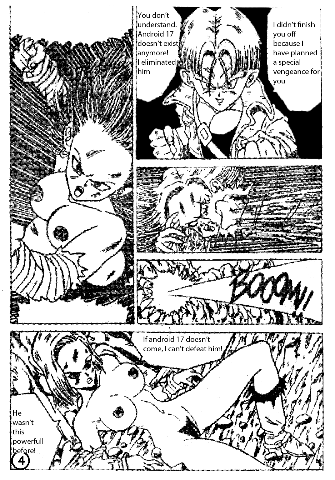 トランクスと人造人間18号[ドラゴンボール] [英語]