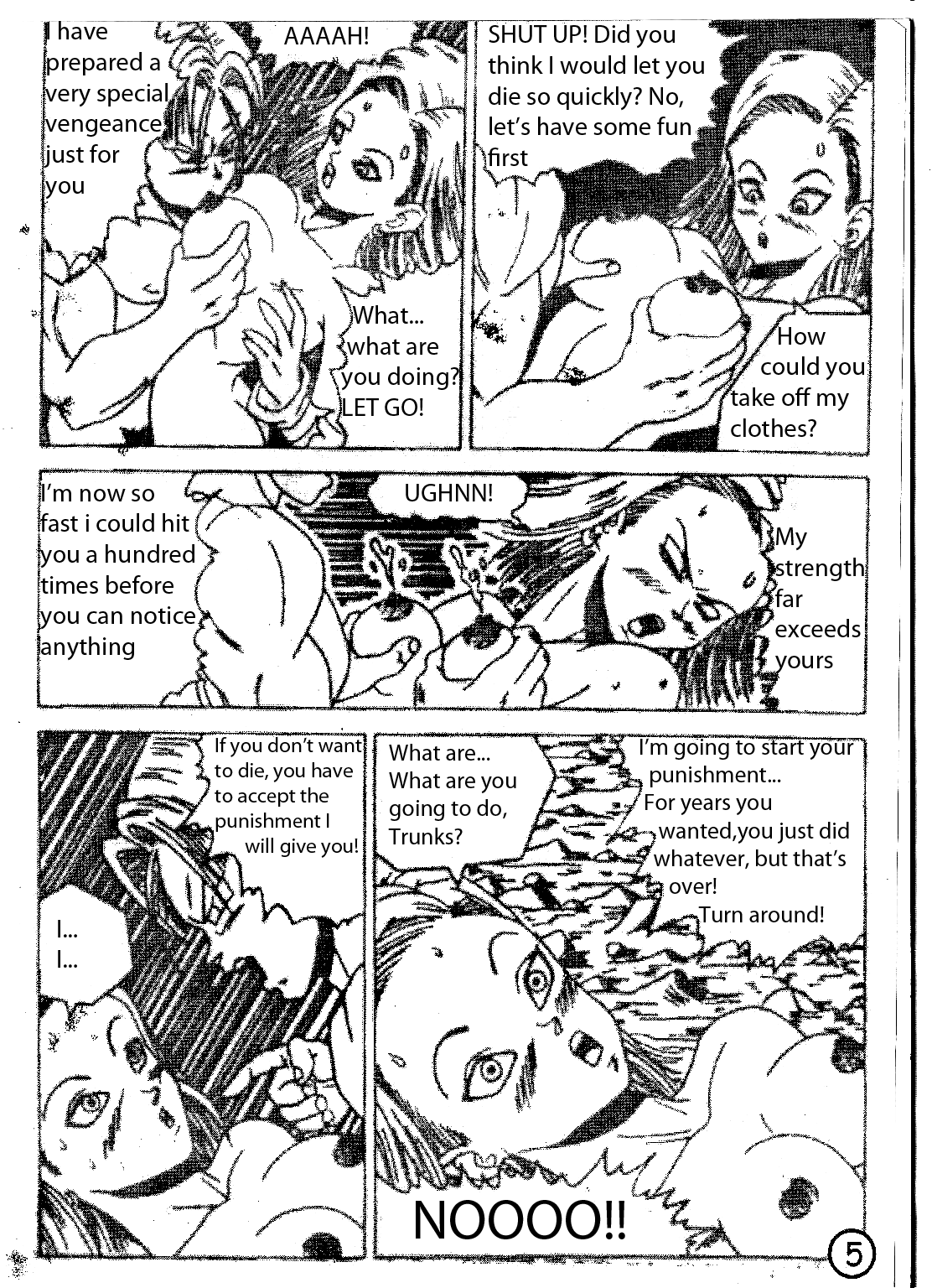 トランクスと人造人間18号[ドラゴンボール] [英語]
